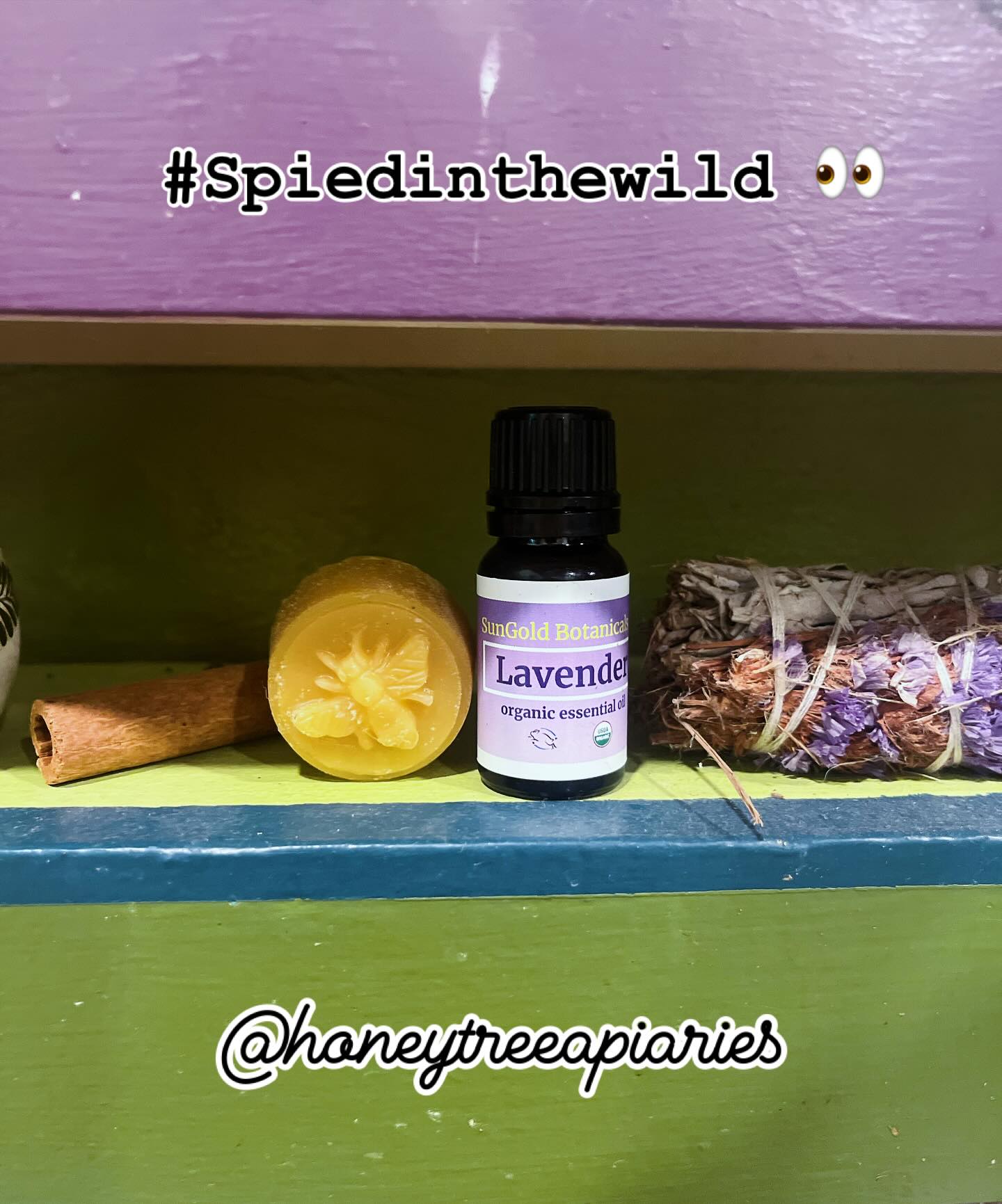 How perfect does our signature Lavender Essential Oil look nestled next to the sage smudge stick and @honeytreeapiaries beeswax 🐝 honeybee medallion?
Seeing this picture submitted by our good friends got us thinking… Do YOU have a favorite @sungoldbotanicals or @jandjorganics product? Something that has received as much love as we hope it’s been able to give?
If you do, share a photo of your favorite @sungoldbotanicals or our affiliates product. Either tag us or send us a pic in the dms, show us the item in its “native” environment, be it on your counter, in your pocket or your first ⛑️ aid kit. We’ll share the picture in our stories as we receive it, and give you credit.
*Bonus 🤩 points if you let us know what you love about it*
There is no end to this, we just want to know a little about what you love 💗 about us, feedback makes perfect and we’re in it to win it, Friends!
#spiedinthewild #sungoldbotanicals #jandjorganics #feedback❤️ #nowthatsthestuff #lavenderessentialoil #smallbusiness #singlebatch #certifiedorganic
