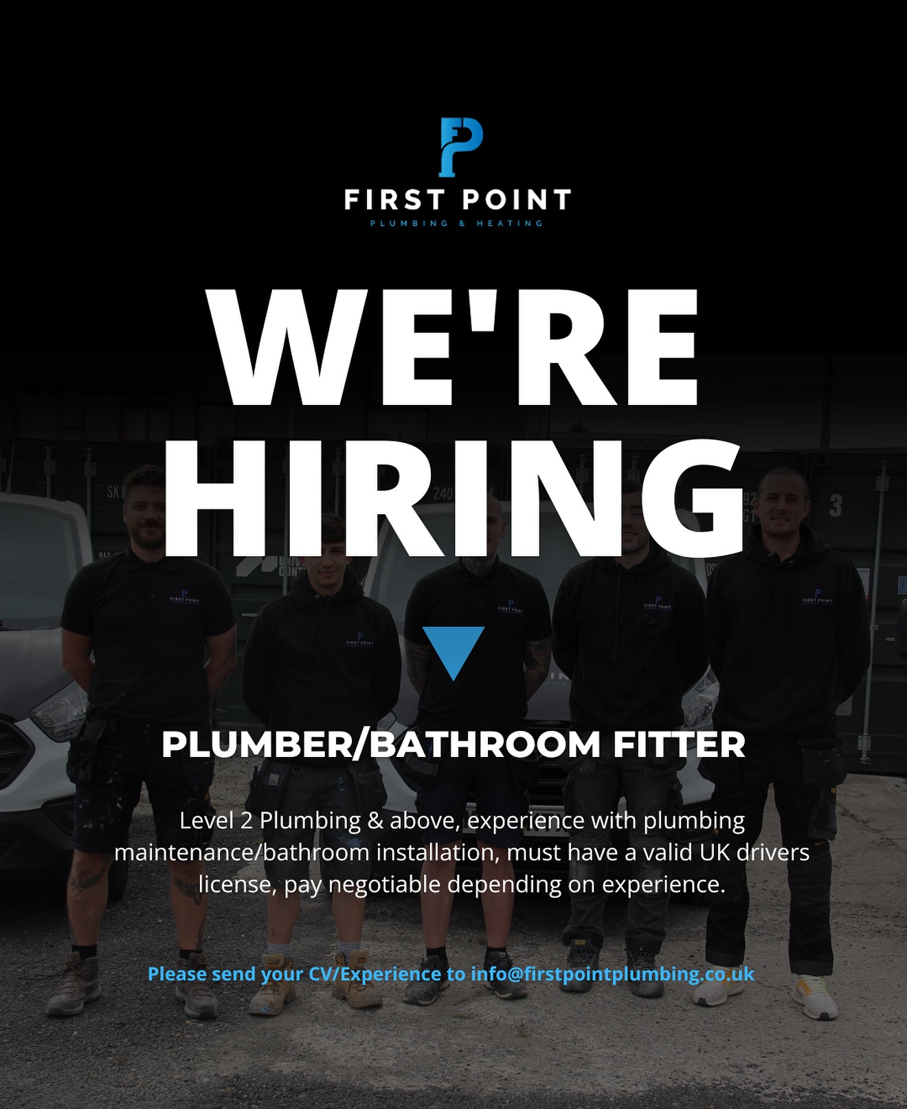 We’re looking for another talented plumber to join the dream team here at First Point 🥳!
Fancy being part of one of the fasting growing plumbing & heating firms in the high peak?
Send over your experience/CV to info@firstpointplumbing.co.uk
#plumbercareer #plumberjobs #plumbingjobhighpeak #plumbingjobstockport #plumbingjobmanchester #plumberslife