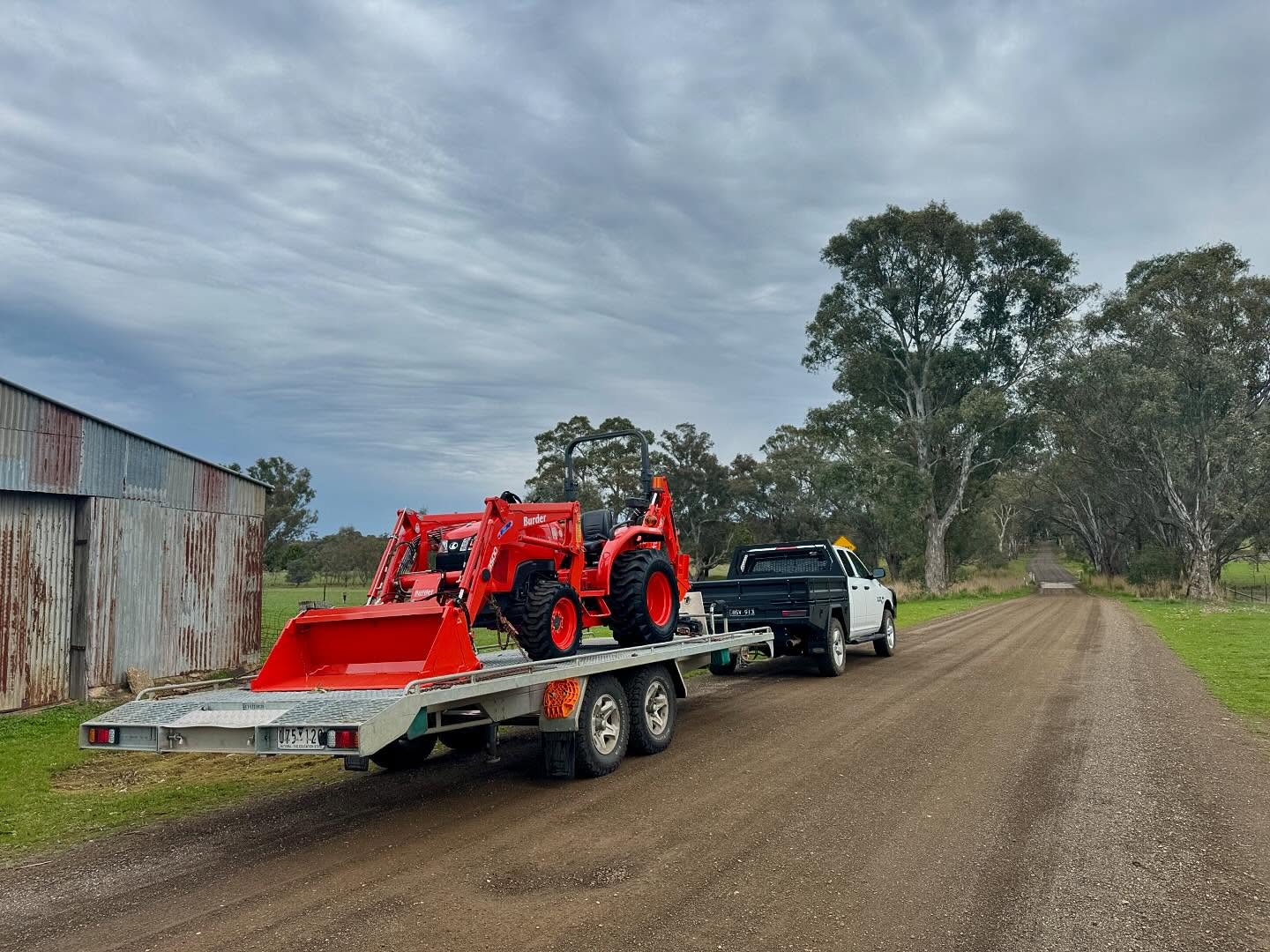 Chasing rain clouds #kubota