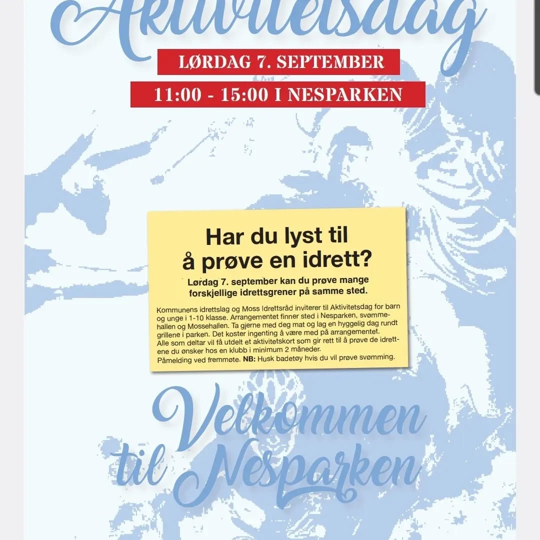 Kom til Mossehallen idag! Alle barn som kommer får med seg et aktivitetskort som gir dem 2 mnd gratis trening på valgfri fritidsaktivitet i etterkant!