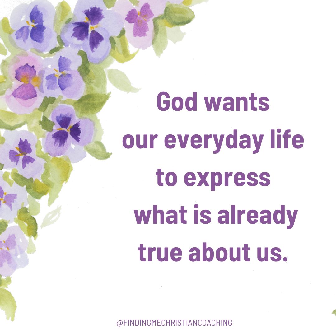 Think about that!
Is that hard . . . to express what is true about you as a very loved child of God?
Consider this:
"God's goal is to take us from external to internal, from looking for life in this world, in the body, or in the soul to experiencing true life in union of our spirit with God's Spirit."
Dan Stone
Let me know if you'd like 31 Biblical Truths about who you are as a child of God by commenting TRUTH below.
#ChristianLifeCoach #identityinChrist #personalgrowthcoach #personalitytype #selfcare #Biblicalselfcare #Enneagram1 #Enneagram2 #Enneagram3 #Enneagram4 #Enneagram5 #Enneagram6 #Enneagram7 #Enneagram8 #Enneagram9 #identitycoach #Christianmothers #Christianwomen #lifeinChrist #expressChrist #Biblicaltruth #speaktruth #setyourmind #personalgrowth #selfawareness