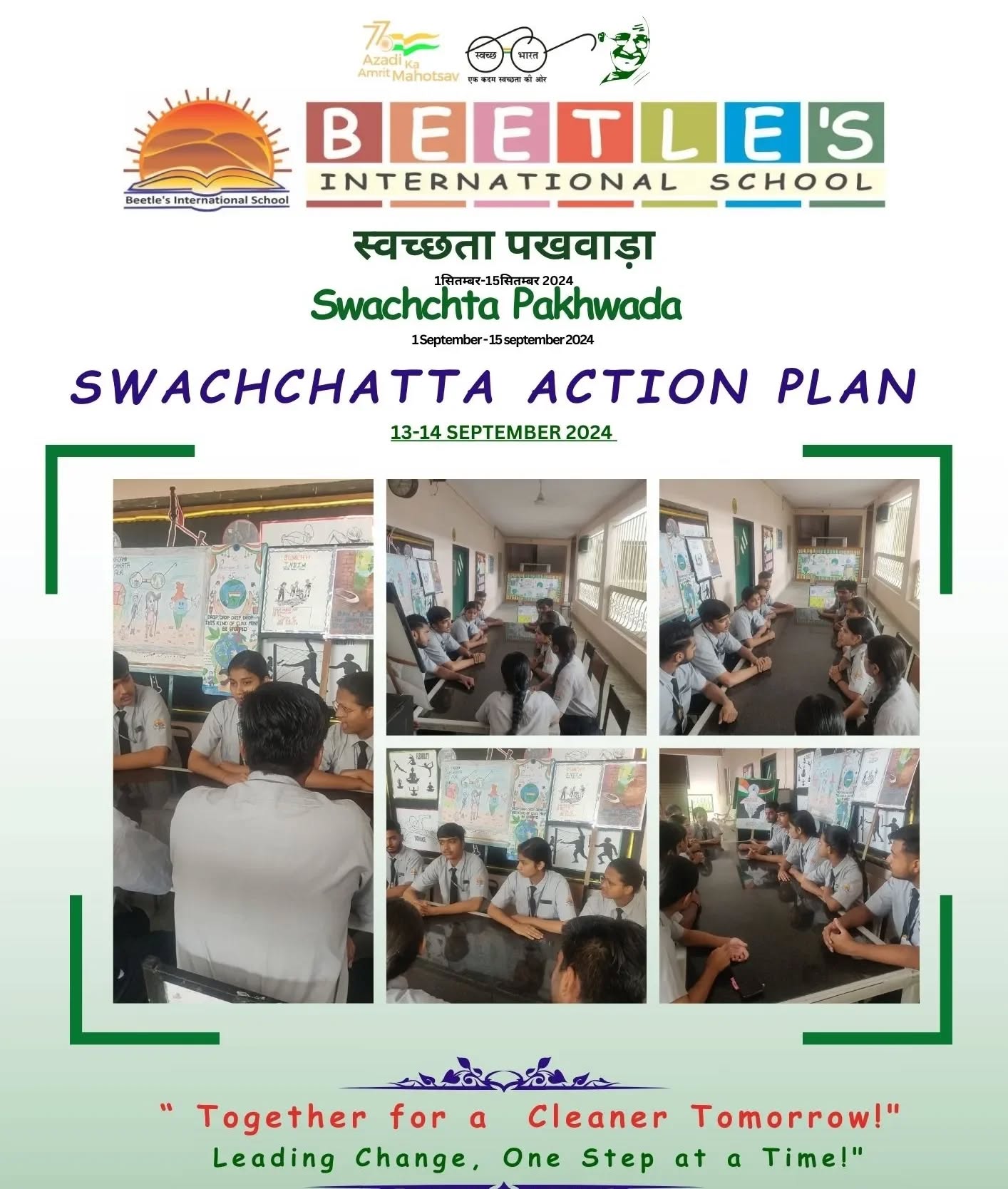 "Productive discussions, promising actions! πΏ
Our school council members, led by the Vice Principal and Coordinator, came together in a small group meeting to reflect on the amazing initiatives during #SwachchhataPakhwada. π‘ Together, we brainstormed and planned our next steps to continue making our school a cleaner, greener space for everyone! π±#jaipurschools #CBSE #India #CleanIndiaGreenIndia #SwachhSchool