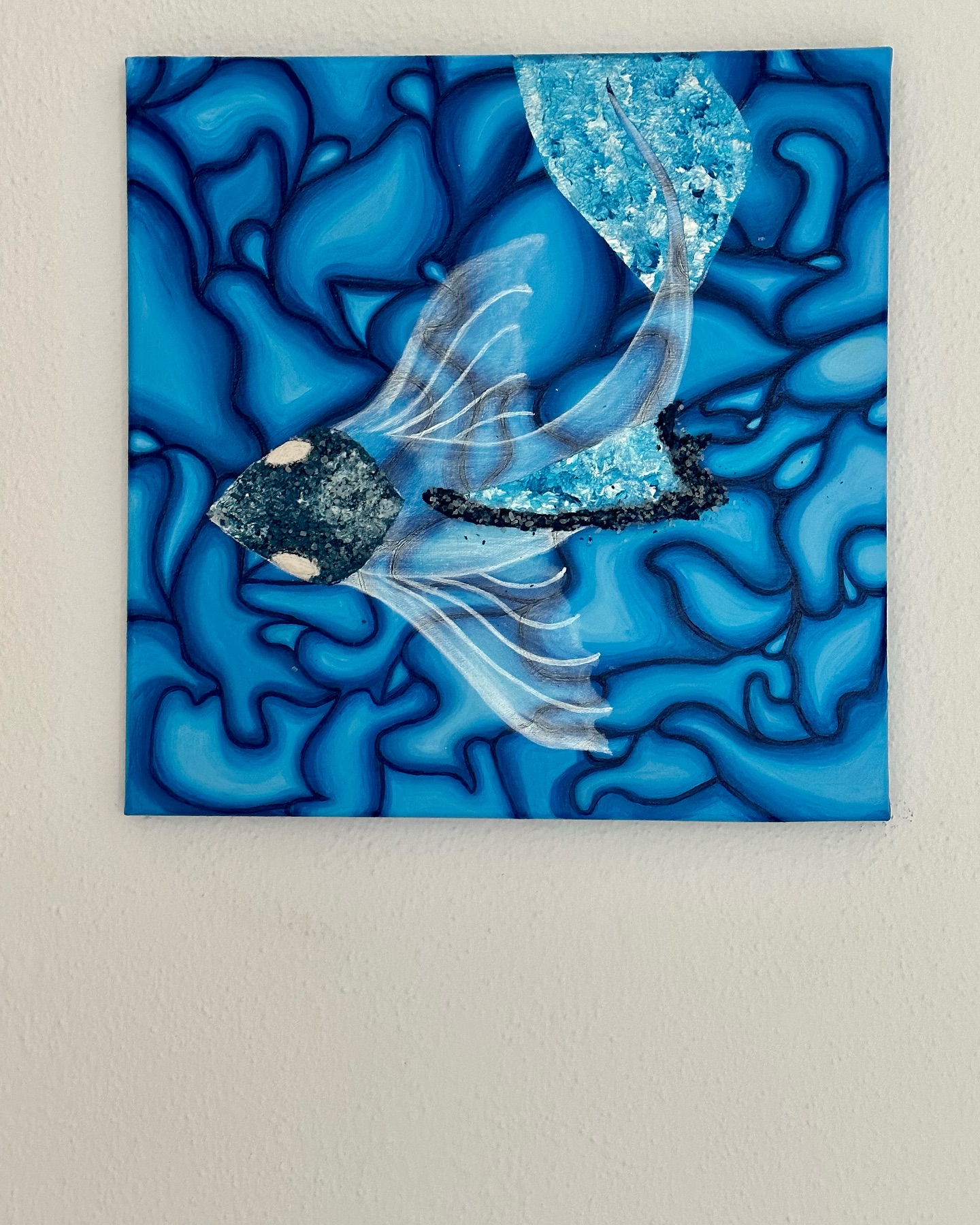 Pisces ♓️ #piscesfullmoon #abstractart #painting #acrilicpainting #flowing #healingart