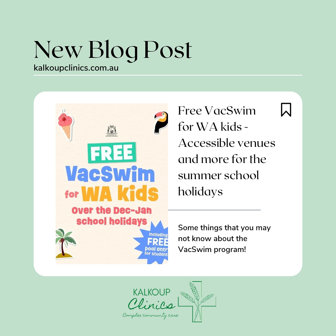 We’ve done a dive into the VacSwim program and have found some great information to share! Read more on our recent blogpost located on our website www.kalkoupclinics.com.au 😎🏊🏼♀️🏊🏽