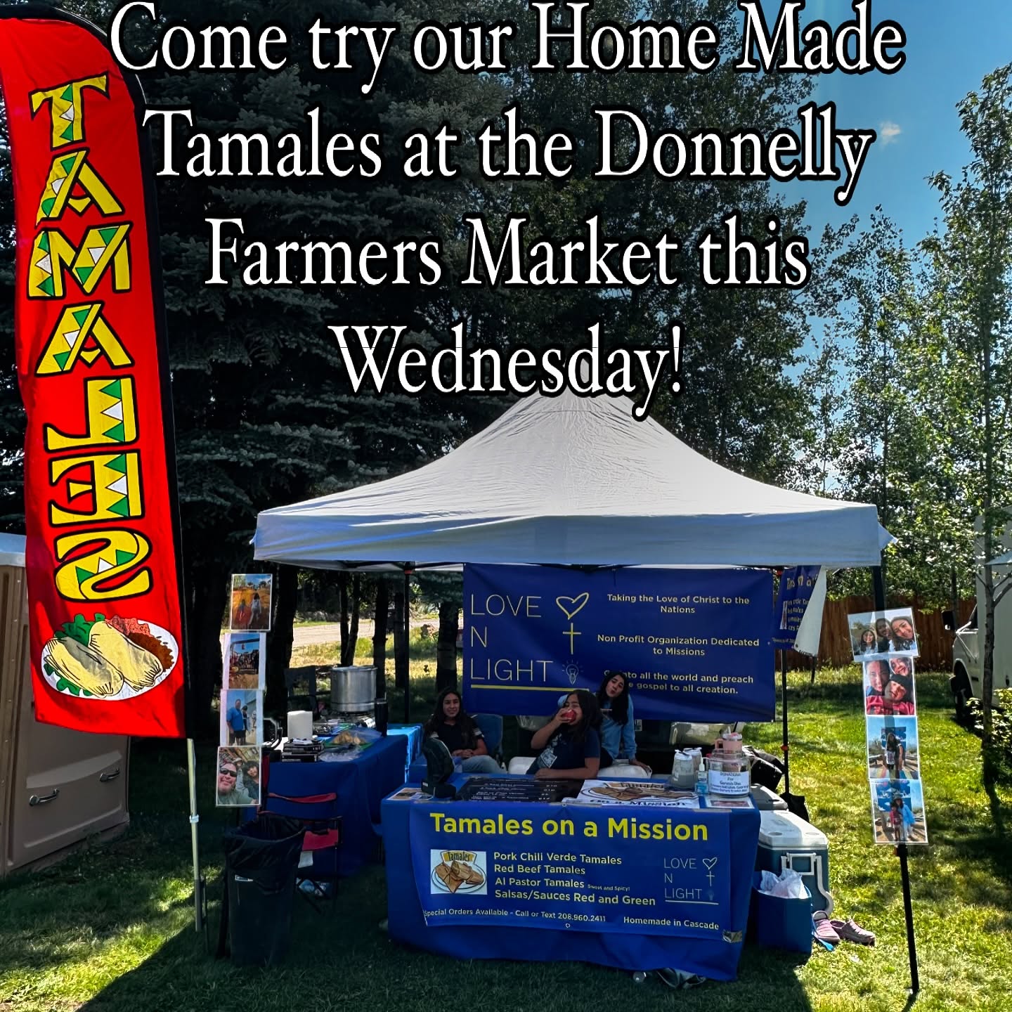 Come fill up the freezer with some excellent Tamales at the @donnellyfarmersmarket this week! Only a few markets left! You can message or text us for orders and we can have them ready for you, made to order! We are working to find our next trip to Mexico at the end of October next month! We appreciate all the support! 208-960-2411