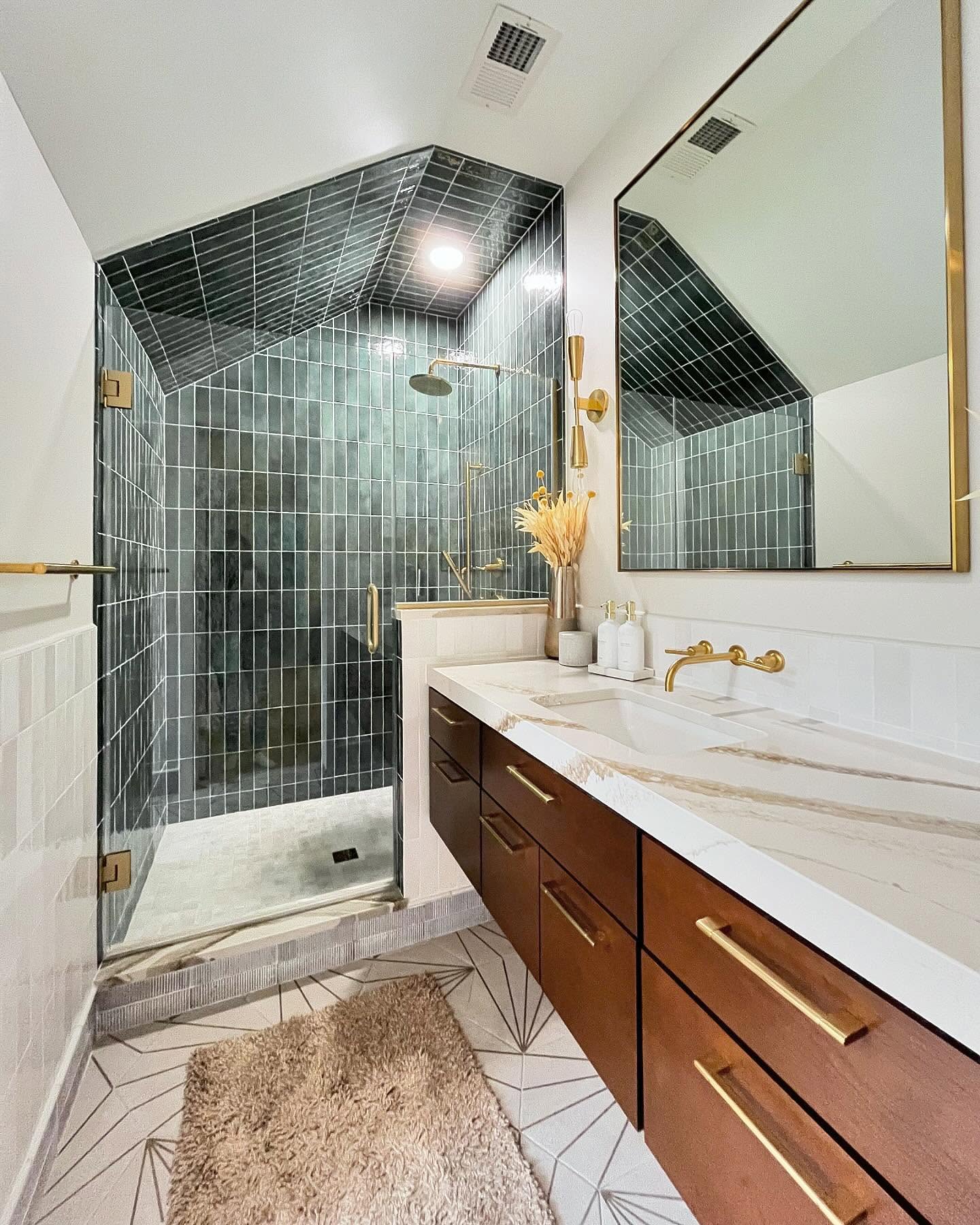 Took my breath away seeing this bathroom for the first time, months after the construction was complete.
It took all of my brain cells to get all of the minute details right, but it was so worth it in the end!