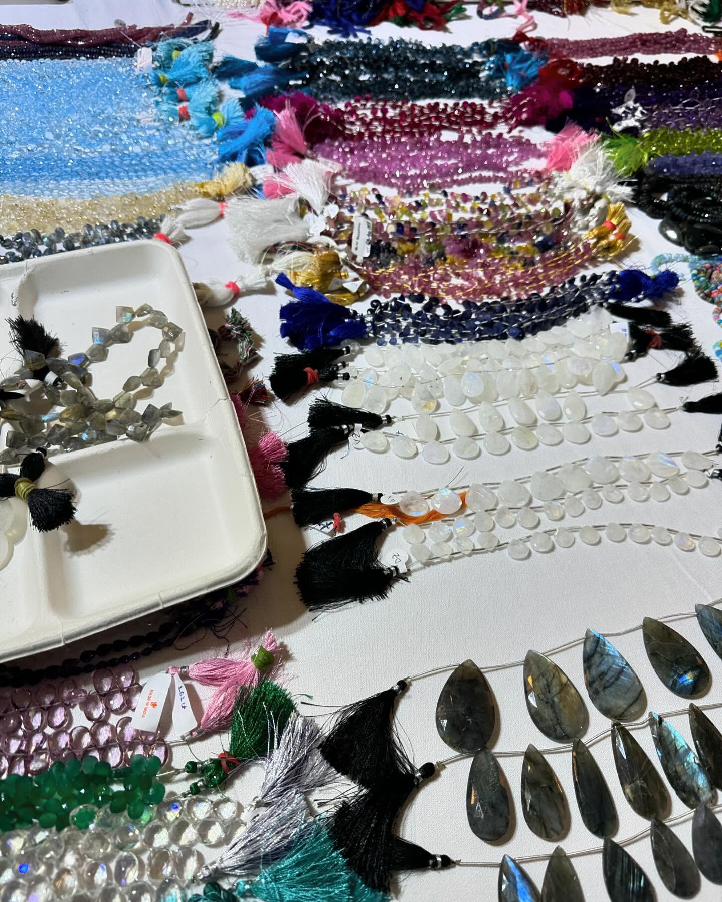 On the road sourcing the best stones for future pieces! #milwaukeejewelry