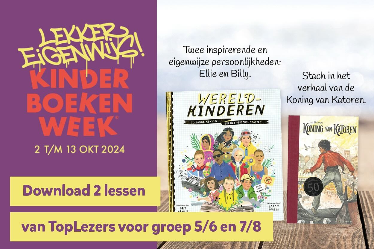 📚✨ Kinderboekenweek 2024 met de begrijpend lezen methode TopLezers: ‘Lekker eigenwijs!’ ✨
👉 Meer info & lessen voor tijdens de Kinderboekenweek: #linkinbio
#Kinderboekenweek #LekkerEigenwijs #BegrijpendLezen #TopLezers #Inspiratie #Leeskracht