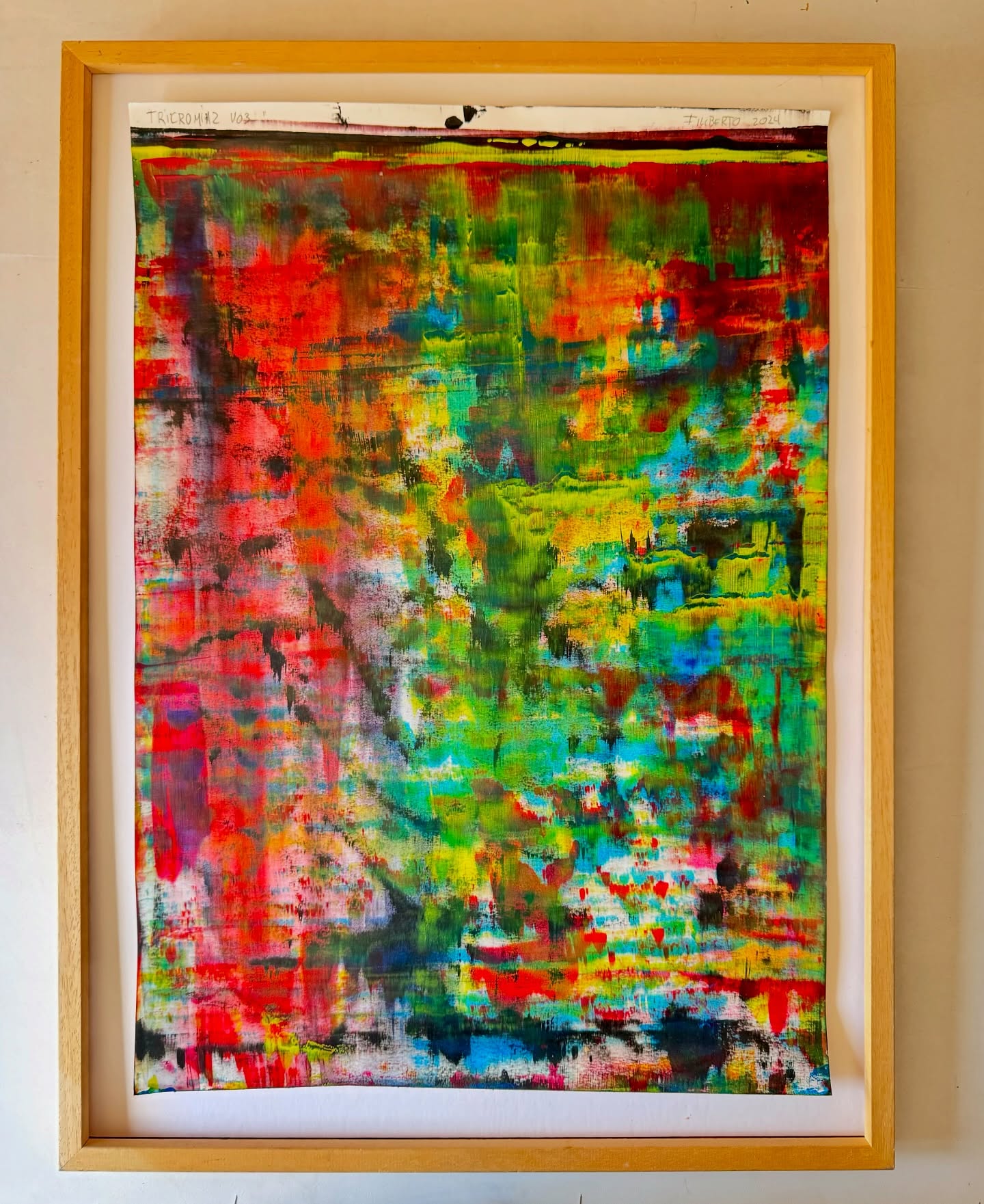 Tricromia2 v03 Acrílico sobre papel 42x59 2024
#artist #art #acrilicpainting