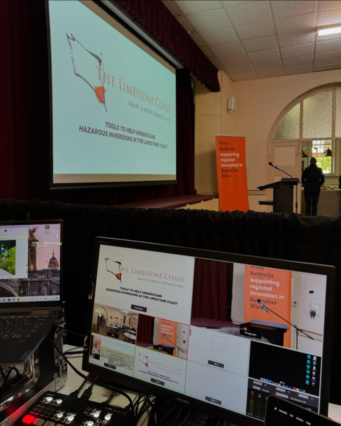 Today we traveled to Coonawarra for a Hybrid workshop, with presenters and participants both in the room and online and all interacting with each other.
Ask us about how we can help with your tech at your next meeting/workshop