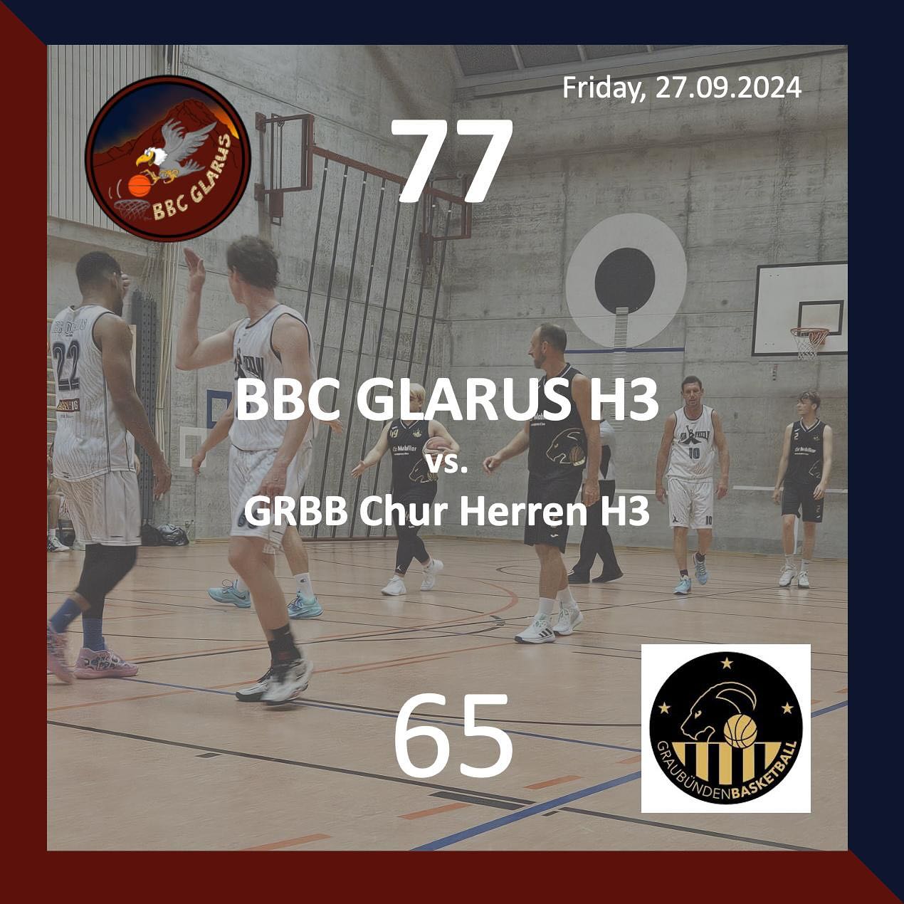 Our men’s team played their season opener last Friday and were able to get the first win of the season! Chur took an early lead, but our boys got their heads together and fought back in a fast and intense game.
Glarus top scorers:
16 Pts | M. Gregor
13 Pts | J. Garanic
13 Pts | T. Kühnhanss
12 Pts | S. Urena Joaquin
Four guys with double digits! Thx to all spectators and we’re looking forward to the next game the upcoming Friday!
#zigerschlitz #basketball #ballislife