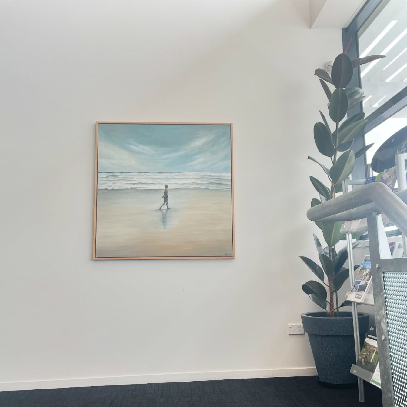 Crazy school holiday juggling but managed to drop āboy on the beachā down at @shared_nz for our next collaborative showing.