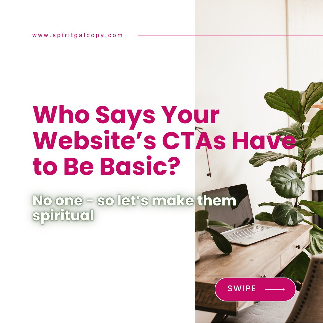 The biggest mistake I see on websites is Call-to-Actions without a brand voice. 😬😬
And honestly, your CTAs play a crucial role in transforming a visitor into a lifelong client.
But great news, if you’re CTAs aren’t popping then we can easily jazz them up!
Here’s a fun tip: when crafting your CTAs, go for clear and specific language.
Let your audience know exactly what they’ll get or what you’d like them to do. The more straightforward, the better!
And once you’ve nailed that, sprinkle it with your unique brand voice. For example, think about how you want to connect with your audience.
Do you want your CTAs to be uplifting and inspiring, or maybe friendly and informative?
Your brand’s personality can shine through in your CTAs! And remember, it’s all about those little details. When CTAs are:
✨Clear and inviting
✨Reflective of your brand voice
✨Easy to understand
✨Warm and engaging
You’ll help your audience feel more connected and excited to take that next step!
So, SpiritGals don’t forget to give your CTAs as much love as your about page.
#marketingforwellnessprofessionals #marketingtips #marketingforyourbusiness #copywriter #spiritualgrowth #websitetips #femaleentrepreneurs #websitecopywriter
#spiritualmarketing #manifesting #calltoactions #keeplearningkeepgrowing #yogateacher #clairvoyant #reikiteacher #reikibusiness #holistichealthcoach