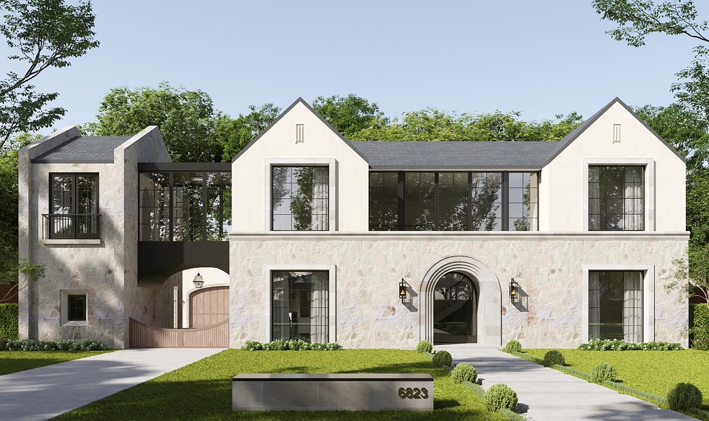 Our latest Norway Road project showcases elegant stone cladding paired with a sleek glass bridge, blending timeless materials with modern design.
Interior Design & Construction : @me.development