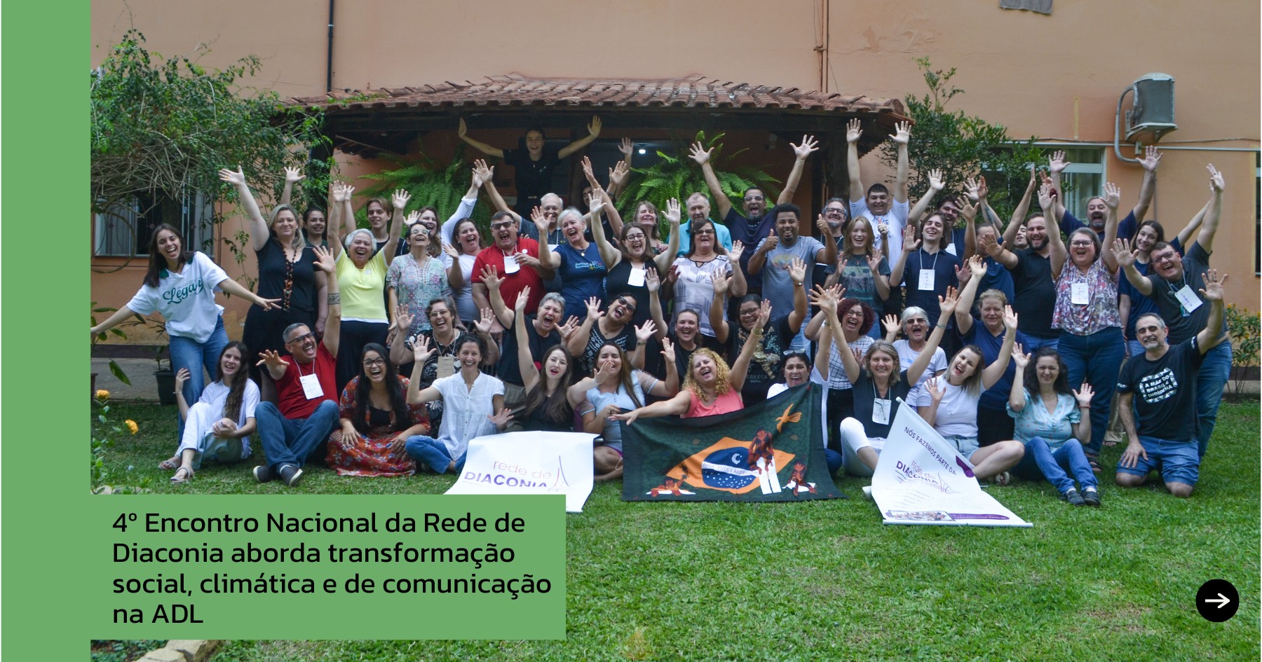 A Rede de Diaconia realizou, entre os dias 19 e 21 de setembro, seu 4º Encontro Nacional na ADL, em Serra Pelada (ES). O evento reuniu 50 participantes de 24 instituições diaconais da IECLB, com foco nos temas: diaconia, justiça climática e comunicação. Foram discutidos os desafios climáticos atuais, a Dimensão Ecológica da Diaconia e ferramentas digitais para melhorar a comunicação institucional. Além dos debates, o encontro promoveu momentos de autocuidado e integração entre os presentes. 💚✨
Leia a notícia completa em adl.org.br
#RedeDeDiaconia #JustiçaClimática #ADL