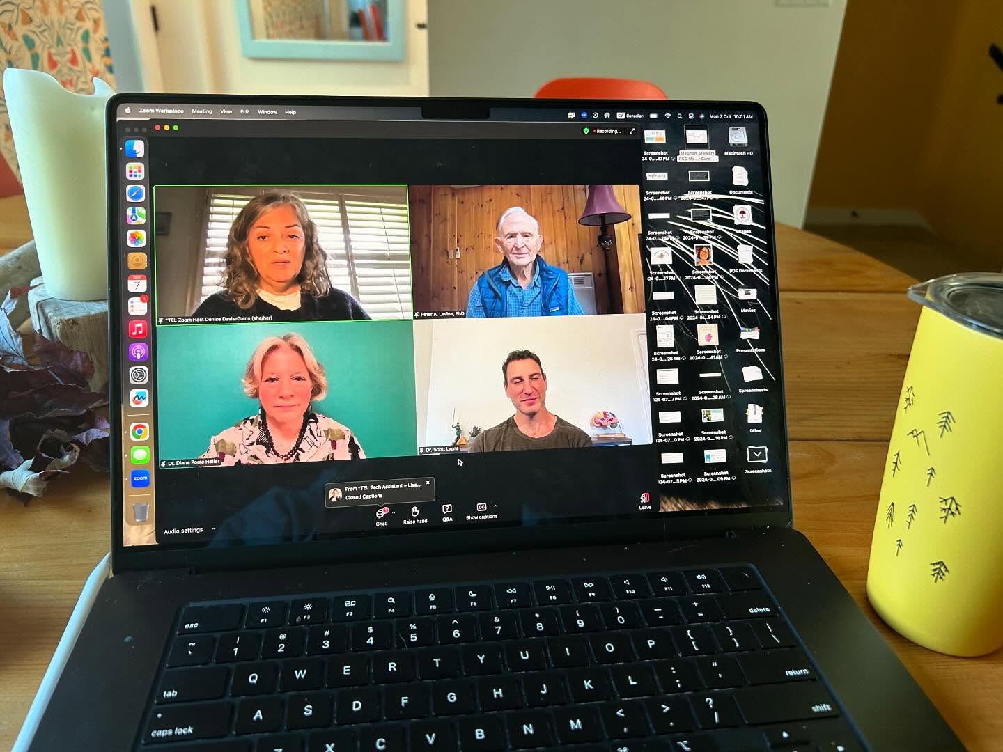 Hopeful somatic work in healing developmental trauma of @drpeteralevine and @traumaattachmenttraining Diane Pool Heller. So grateful for this work and how it is informing my practice🌈