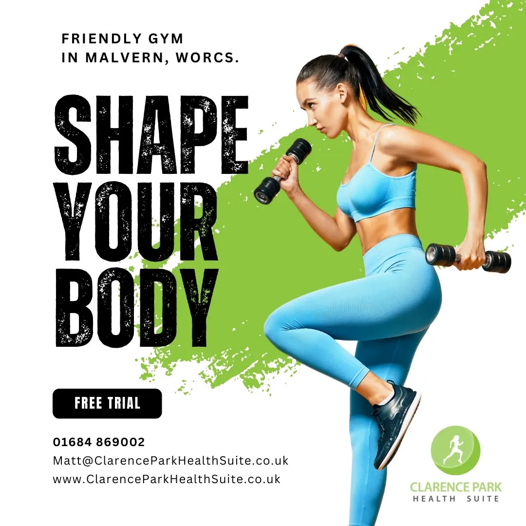 Grab a free trial session at our Gym 🏋️
#Malvern #Worcester #Gym #Fitness #ClarenceParkHealthSuite