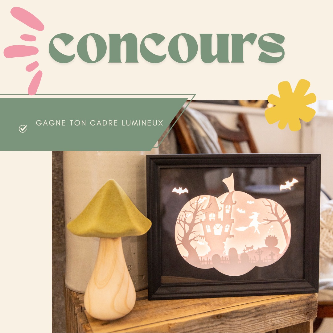 🌟✨ CONCOURS ALERT ! ✨🌟
🎉 Tu rêves d'ajouter une touche lumineuse à votre déco ? C'est ton jour de chance ! Je t'offre un magnifique cadre lumineux @lespapiersenchantes qui illuminera tes soirées d’Halloween ! 🎃
Comment participer ? C'est simple :
1️⃣ Aime ce post ❤️ (et être abonné au compte 🙂)
2️⃣ Tague 2 amis en commentaire qui adoreraient aussi gagner ce cadre ! 👯♀️👯♂️
3️⃣ Partage ce post en story et mentionne le magazine pour doubler tes chances ! ✨
Bonus :
Chaque participation compte, alors n'hésites pas à revenir chaque jour pour taguer de nouveaux amis ! 🙌
Le concours se termine le mercredi 16 octobre 2024/ Ne manques pas cette chance de briller dans votre intérieur ! 🌈💡
Bonne chance à tous ! 🍀
#Concours #CadreLumieux #Déco #Gagnez #inspirationdeco #CaVaTaDeco #halloweendeco