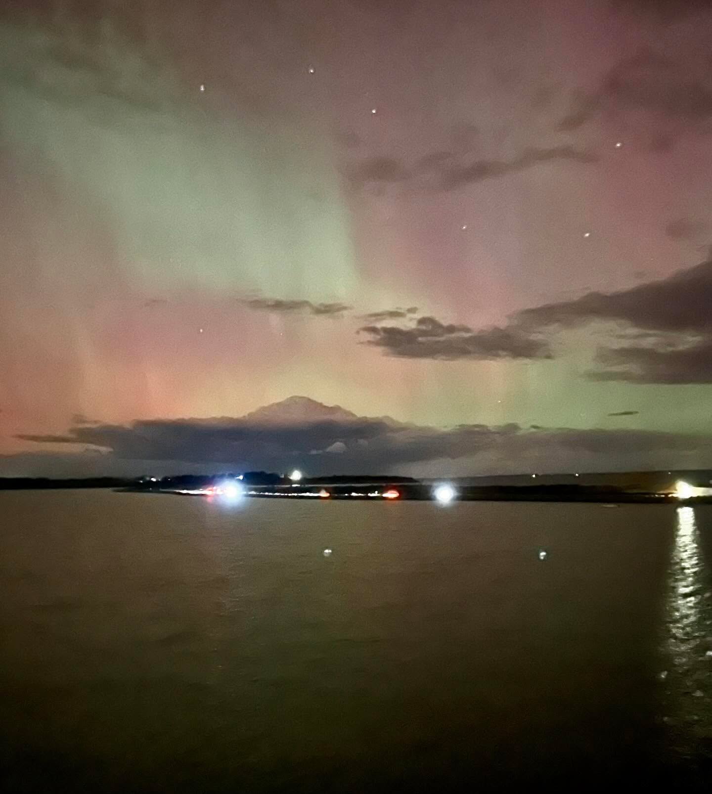 Aurora borealis at the Merb