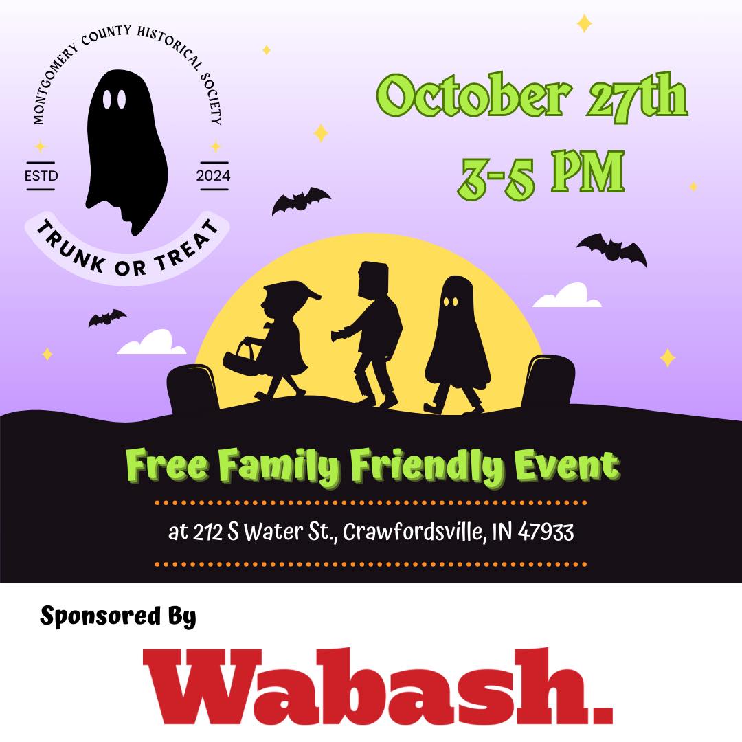 We are excited to have @wabashcollege as one of our top sponsors for the MCHS Trunk or Treat! Our event is just days away, we hope you’ll come have a spooky good time with us!
🎃 👻