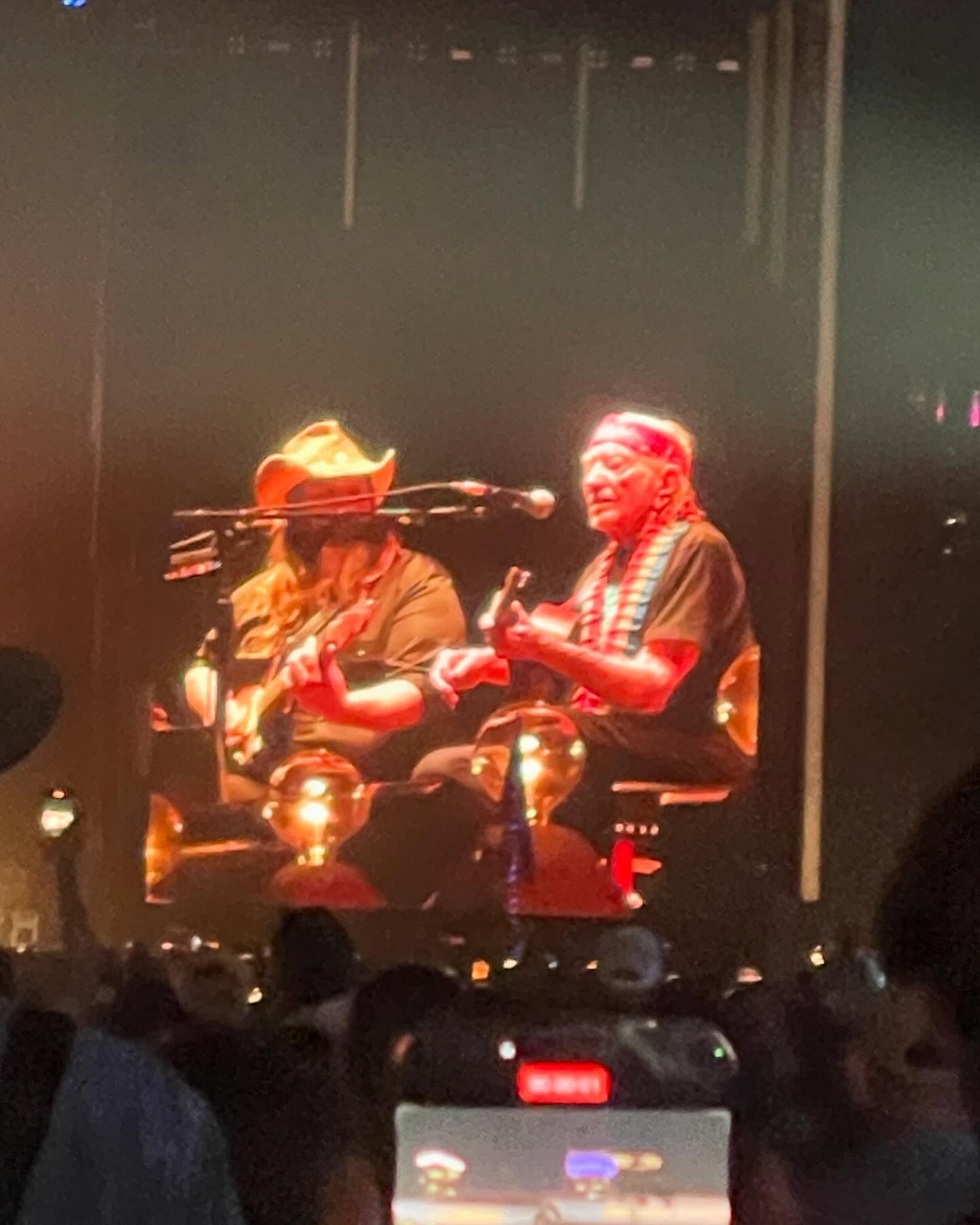 Willie Nelson dropped in on Chris Stapleton!! #aclfestival #acl2024