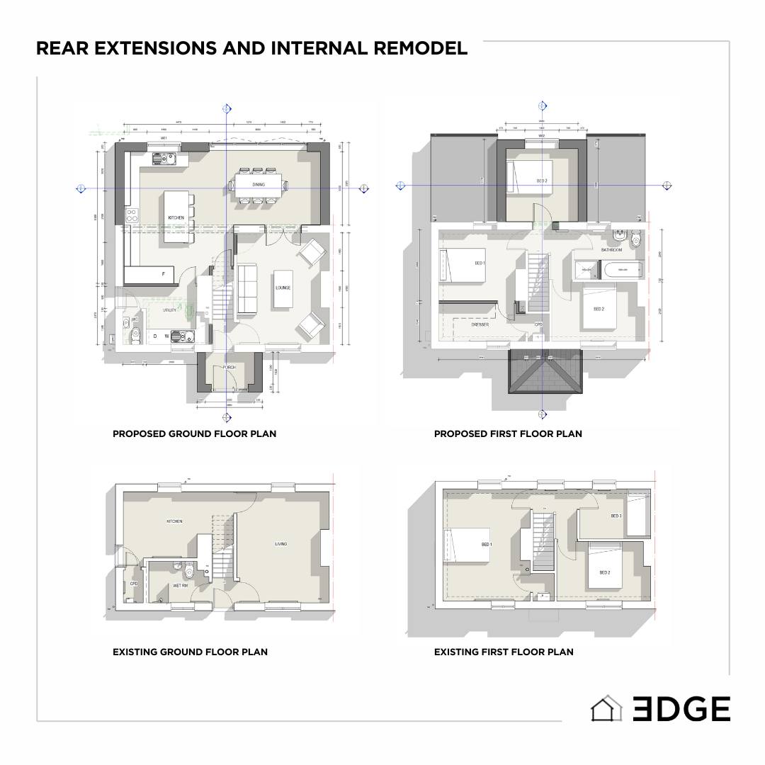 ✨New Project Update✨
We're thrilled to showcase one of our latest projects, featuring a stunning full-width single storey extension and a first floor addition!
🏠 Ground Floor: We've created a breathtaking open-plan kitchen and dining area, perfect for modern living. The internal remodel also includes a utility boot room and a convenient downstairs toilet, optimizing both style and functionality.
🏠 First Floor: We've expanded a bedroom and reimagined the layout to introduce a spacious new family bathroom, providing added comfort and space for the whole family.
🏠 Front Entrance: A welcoming new porch will transform the entryway, giving this soon-to-be-renovated home a fresh, inviting look.
This transformation will offer our clients a more practical, spacious, and beautifully modern home.
Stay tuned for more updates!
#extensions #renovation #moderndesign #interiordesign #remodel #transformation #moderndesign #architecture #architecturedesign #planning #planningpermission #homeimprovement #buildingcontrol #balcony #kitchen #kitchenrenovation #openplanliving #southwales #building #project #design