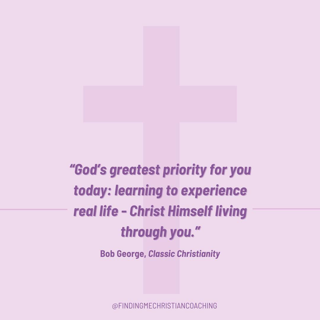 Here's the good news! 💜👀
As a child of God,
✝Your sin has been completely dealt with at the cross.
✝Your salvation is secure forever.
Today, focus on God's greatest priority for you as shared by Bob George in
Classic Christianity.
#ClassicChristianity #lifeinChrist #Christislife #Galatian2v20 #personalgrowth #spiritualgrowth #identityinChrist #Christianlifecoachforwomen #lifecoachforChristianwomen #abundantlife #gospel #Enneagramlifecoach #findingyou #Enneagram1 #Enneagram2 #Enneagram3 #Enneagram4 #Enneagram5 #Enneagram6 #Enneagram7 #Enneagram8 #Enneagram9 #Enneagramlifecoach #personaldevelopment #forgiven #expressChristslifeinyou