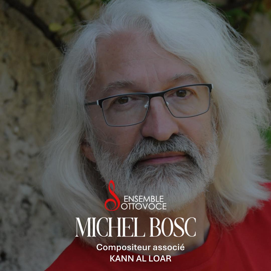 (ANNONCE) - Nous sommes très fiers d'annoncer les collaborations artistiques à venir sur nos deux prochaines saisons musicales 2025 et 2026.
🎶 Michel Bosc, compositeur associé à l'Ensemble Sottovoce et ami depuis nos touts débuts. Son Motet de Lérins (2015) figure au programme de notre programme Kann al loar.
🎶 Jean-Christophe Rozaz, compositeur franco-suisse, nous fait l'honneur d'écrire une pièce a cappella à quatre voix pour notre programme Sklêrijenn, sur un texte créé par Pierre Gief et intitulé "Aux êtres aimés partis pour d'autres contrées".
✏️ Pierre Gief, poète, écrivain et dramaturge, nous fait l'honneur de s'associer à l'Ensemble Sottovoce pour la création de plusieurs oeuvres pour nos deux programmes Sklerijenn (a cappella) et Kann al loar (voix et piano).
🎹 Notre fidèle Théodore Lambert, pianiste titulaire de l'Ensemble Sottovoce depuis plus de deux ans, nous fait l'amitié de prendre la plume pour une création exclusive pour quatuor vocal et piano.
🎶 Le jeune compositeur Vincent Zenadocchio complète ce panel avec un Audi cœlum a cappella écrit spécialement pour l'Ensemble Sottovoce et son programme Sklêrijenn.
🔍 Nous sommes en recherche active d'une compositrice pour finaliser notre panel d'artistes associés. Il nous semble désormais vital de promouvoir la mixité dans notre action de promouvoir la création artistique. Pour plus d'informations, n'hésitez pas à nous contacter par mail à l'adresse suivante : productions@ensemble-sottovoce.com. Et n'hésitez pas à relayer largement cette information.
Nous sommes impatients à l'idée de voir naître ces nombreuses créations et remercions très chaleureusement les artistes qui nous font l'honneur d'écrire pour notre ensemble. Nous aidant ainsi à promouvoir la création artistique, particulièrement chère à notre ensemble 🎶