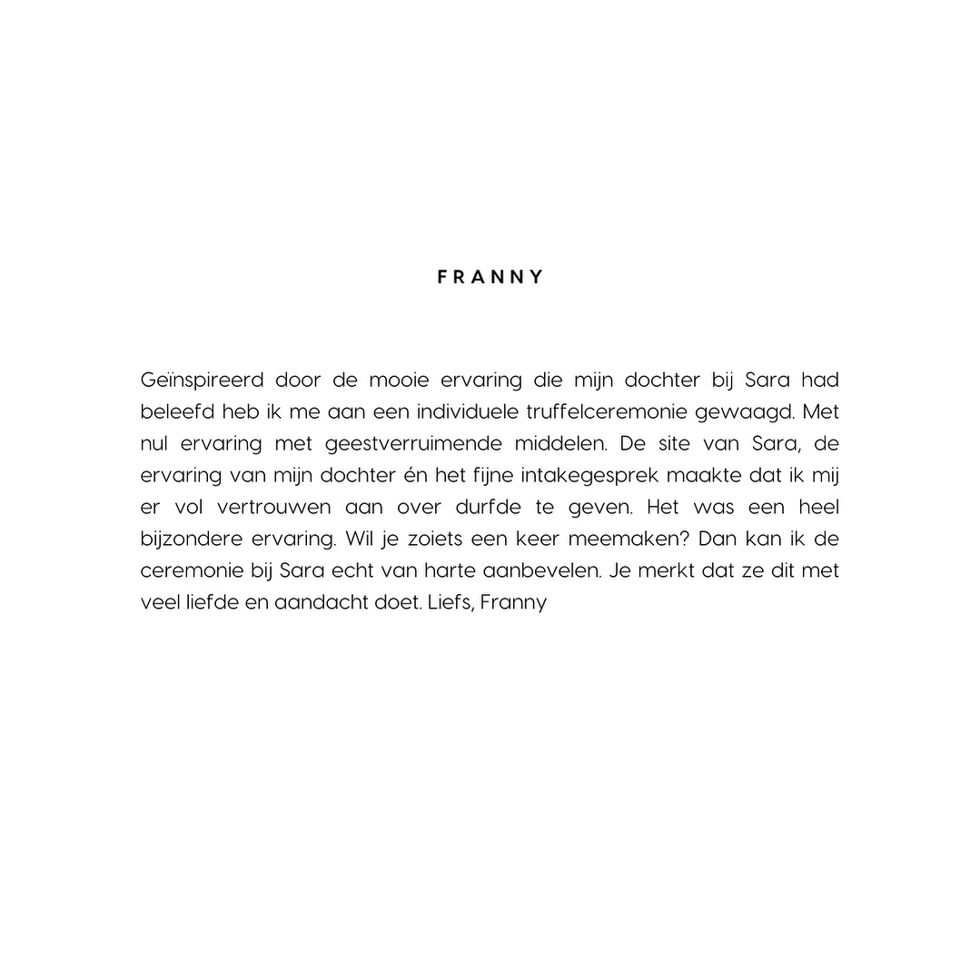 Ceremony review by @frannyvandenbergsnel 🤍