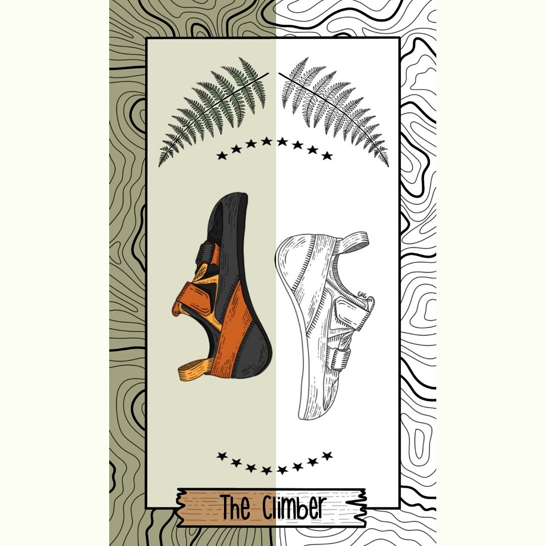 “The Climber”… should I do more specific ones for climbing? The boulderer? The sport climber? The trad climber?
#graphicdesign #design #digitalart #digitalmarketing #graphicdesigner #graphics #creative #designinspiration #graphic #artist #digitalillustration #illustration #logodesign #smallbusiness #sketchbook #nature #flora #fauna #flowers #animals #trees #mountains #environment #designwork #procreate #tarot #witchy #adventure #rockclimbing #climbing