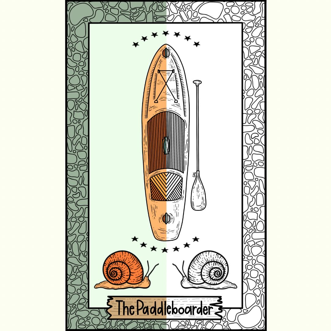 I loooooove that this design kind of looks like wood grain 🤩
#graphicdesign #design #digitalart #digitalmarketing #graphicdesigner #graphics #creative #designinspiration #graphic #artist #digitalillustration #illustration #logodesign #smallbusiness #sketchbook #nature #flora #fauna #flowers #animals #trees #mountains #environment #designwork #procreate #witchy #tarot #adventure #paddleboarding #paddleboard