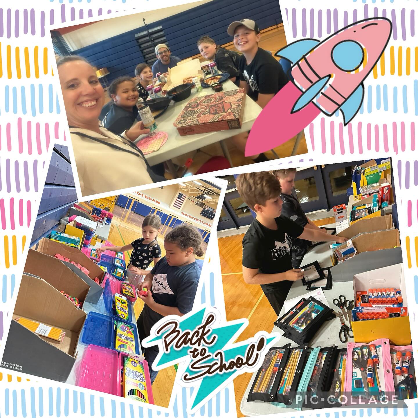 First night of packing school supplies for the @potsdamcsd Back to School Fair. Fantastic volunteers this evening, they helped so much and we all laughed lots. I have yet to meet a young person who doesn’t like to help someone else. So much we can learn from them. ☺️
#volunteer #donate #backtoschool #school #schoolsupplies #backtoschoolfair #ittakesavillage #neighbors #kidsareawesome