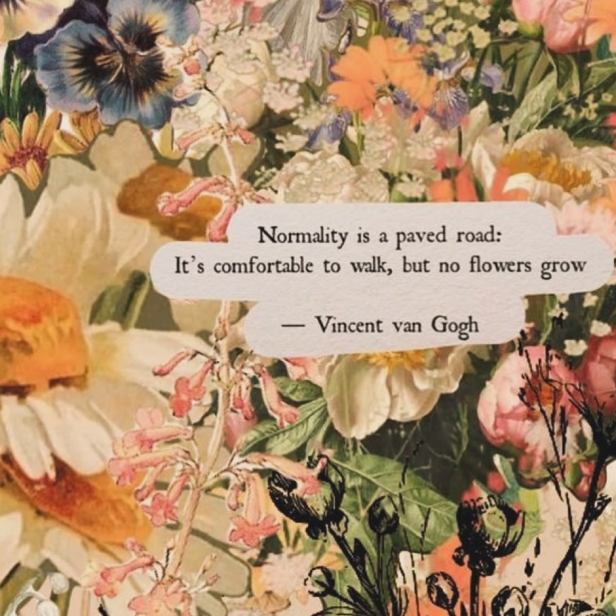 Don’t be afraid to walk your own path. 📸 Artist unknown.