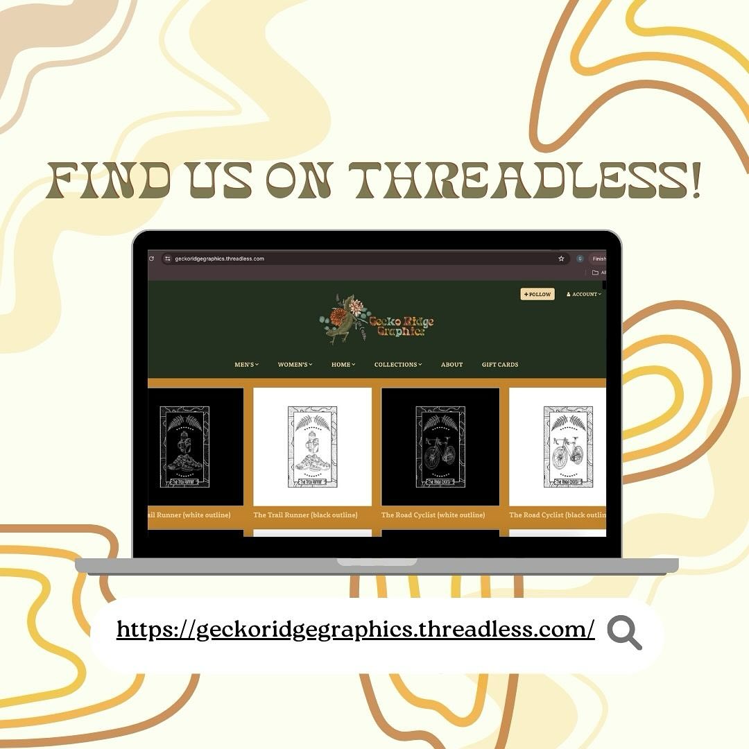 BIG NEWS!! You can now find Gecko Ridge Graphics products on Threadless!! Just type in ( geckoridgegraphics.threadless.com ) or click “shop” on my website to browse through SO MANY AWESOME PRODUCTS available for you in so many different colors and formats!! *Swipe for some sneak peeks*