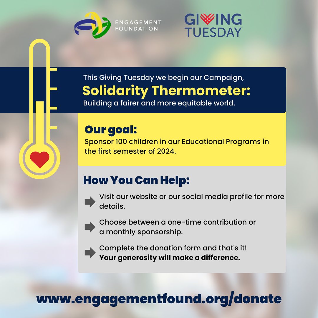 We celebrate Giving Tuesday with generosity! 🌟 Join our cause by making your donation now. Every contribution counts.
Together, we create meaningful impact.💙🤝
Link bio 🔗
#GivingTuesdayImpact #Gratitude #UnitedForACause #GenerosityWithPurpose #GivingTuesday #EngagementFound.