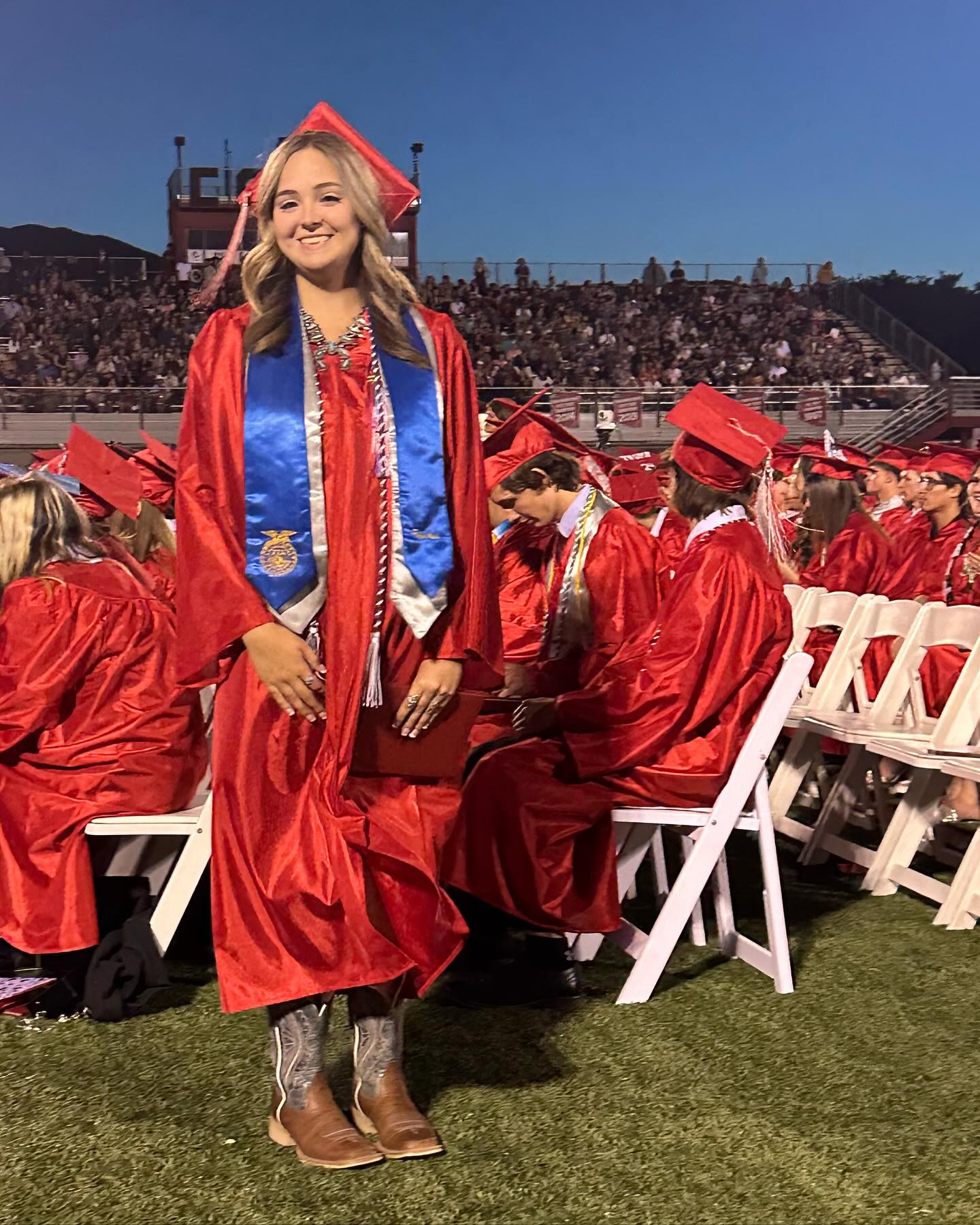 Congratulations to our very own Coach Tay on her high school graduation, Mingus Union High School Class of 2024. We are excited and honored that she will be promoting to Preschool Teacher this Fall here at The Farm. We have watched this amazing young woman grow up in this gym and we are so proud of all her accomplishments. Enjoy your day!