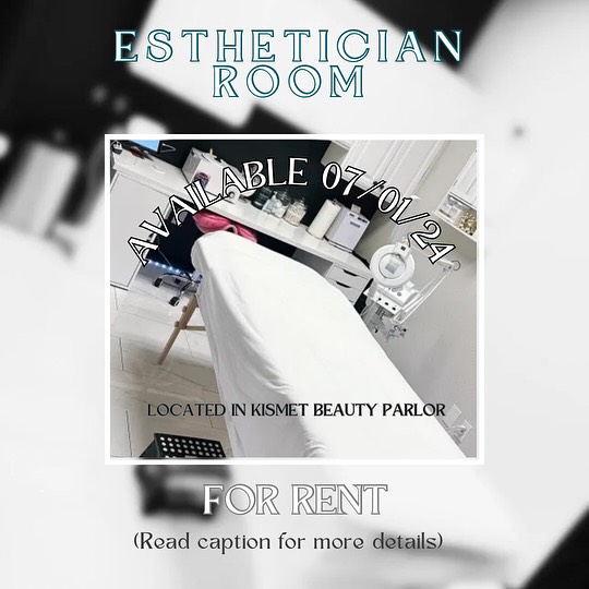 We have a room for rent perfect for an esthetician/body waxer available July 1st 2024.
✨
Come join the Kismet Beauty Parlor family located in Folsom, CA!
✨
We are a beauty collective of 9 award winning licensed beauty professionals who are passionate about the beauty industry. We have built a fabulous clientele, some of which go to each of us for their individual beauty services!
✨
Cool stuff about working at KPB:
✨24/7 access to the building.
✨Close to HWY 50
✨Sharing of your social media postings/stories to help promote your business on Kismet Parlor’s instagram page weekly.
✨Wi-Fi
✨Washer & Dryer on site
✨Daily comedic relief by Renee our nail tech💅🏼
✨so much more!
Interested? Contact Meghan (916-803-6807) or Emma (916-817-0354)
.
#folsomcalifornia #folsombeauty #folsomsalons #folsomesthetician