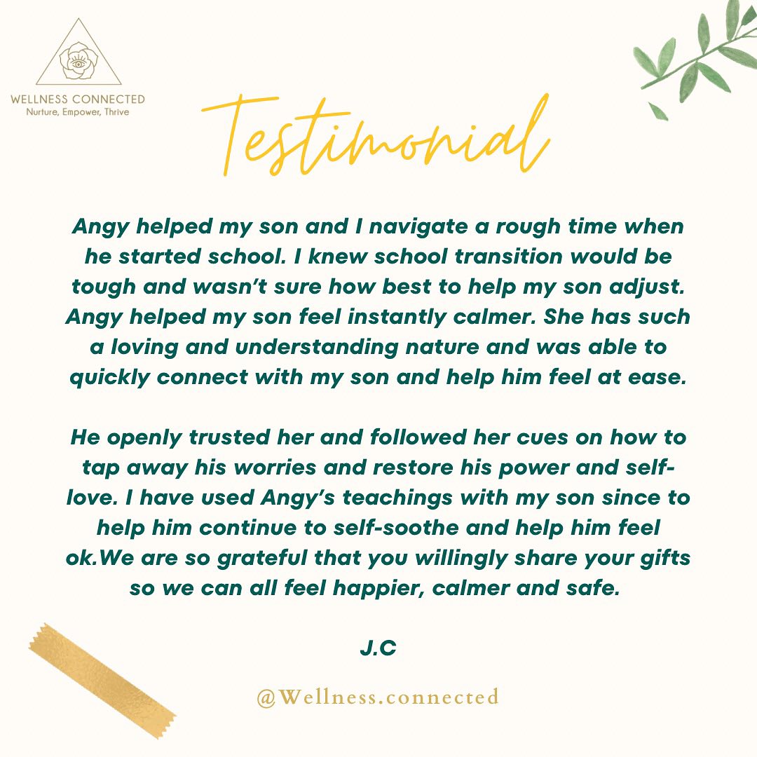 So grateful for having clients who trust me the way I treat anxious kids with EFT tapping! 🙏🏻❤️
DM to book your slot with me!