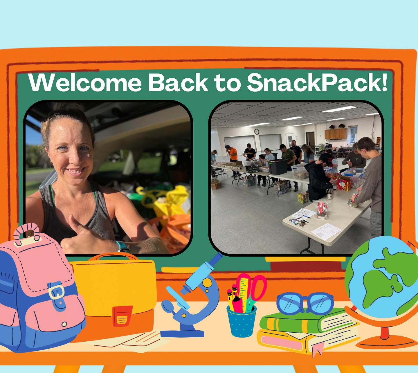 The Potsdam Snack Pack Program made their first delivery of the 2024-2025 school year this week! A big thank you to all of the teachers and staff @potsdamcsd and Headstart for helping get the student lists together, highlight allergies, and make sure students have their bags for the weekend!
It was wonderful to have the Thursday volunteer packing crew back together. We even had some new faces join and help!
Volunteers help to lighten the load, quite literally and donors keep us stocked with food and drink for the children. It’s quite an undertaking and we’re so happy for all of the people who are involved.
#snackpack #backpack #snacks #school #students #backtoschool #volunteers #donors
