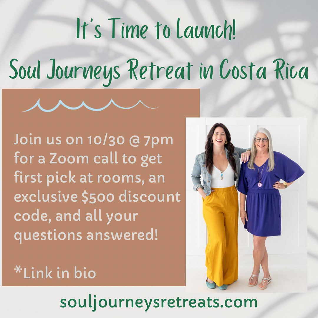 Thank you everyone for you interest in our Soul Journeys Retreat in Costa Rica next May 13-18! 🥰
@peteysilveira and I are hosting a zoom call Monday, 10/30 at 7pm EST to give you all the inside scoop on the retreat and answer any questions you might have when checking out the website! It’s our official launch, and we’re thrilled to offer anyone on the call that books by November 1 an exclusive discount of $500!
It’s a 6-day, 5 night immersive mind, body and spirit retreat for you to release blocks, get unstuck and reawaken to your life with clarity, passion and pure joy.
If you’ve ever felt an immediate connection to someone or felt you’ve had a past life or been curious about who your spirit team is, then this is the retreat for you! Through past-life regression, between-life regression, mastermind classes on soul lessons and the power of our subconscious mind, you will unlock the answers you’ve been craving and have the tools to come back to it on your own.
Along with the deep dive into spirituality, you will be immersed in the jungle while staying in beautiful Balinese homes, poolside suites or Geo Domes right in the middle of the lush trees or overlooking the mountain. You’ll experience yoga, meditation, a waterfall hike, the private beach, holotropic breath work, sound healing, full access to the wellness juice & coffee bar, and everyone will receive a free massage!
After visiting Imiloa Institute Retreat Center this past week, we’re even more excited to have you make this journey with us. It’s as if The Ritz Carlton combined their space with the frequency of the Dalai Lama to create this 5-Star Soul Healing Sacred Space in Costa Rica.
The incredible accommodations, the beautiful meals, a staff that truly cares about you and all your needs, the gorgeous Pacific Ocean that meets the lush jungle, and the teachings and healings that we have prepared for your mind, body and soul will be something not to be accessed anywhere else!
Be sure to join us on Monday at 7 PM EST! The link is in my bio!