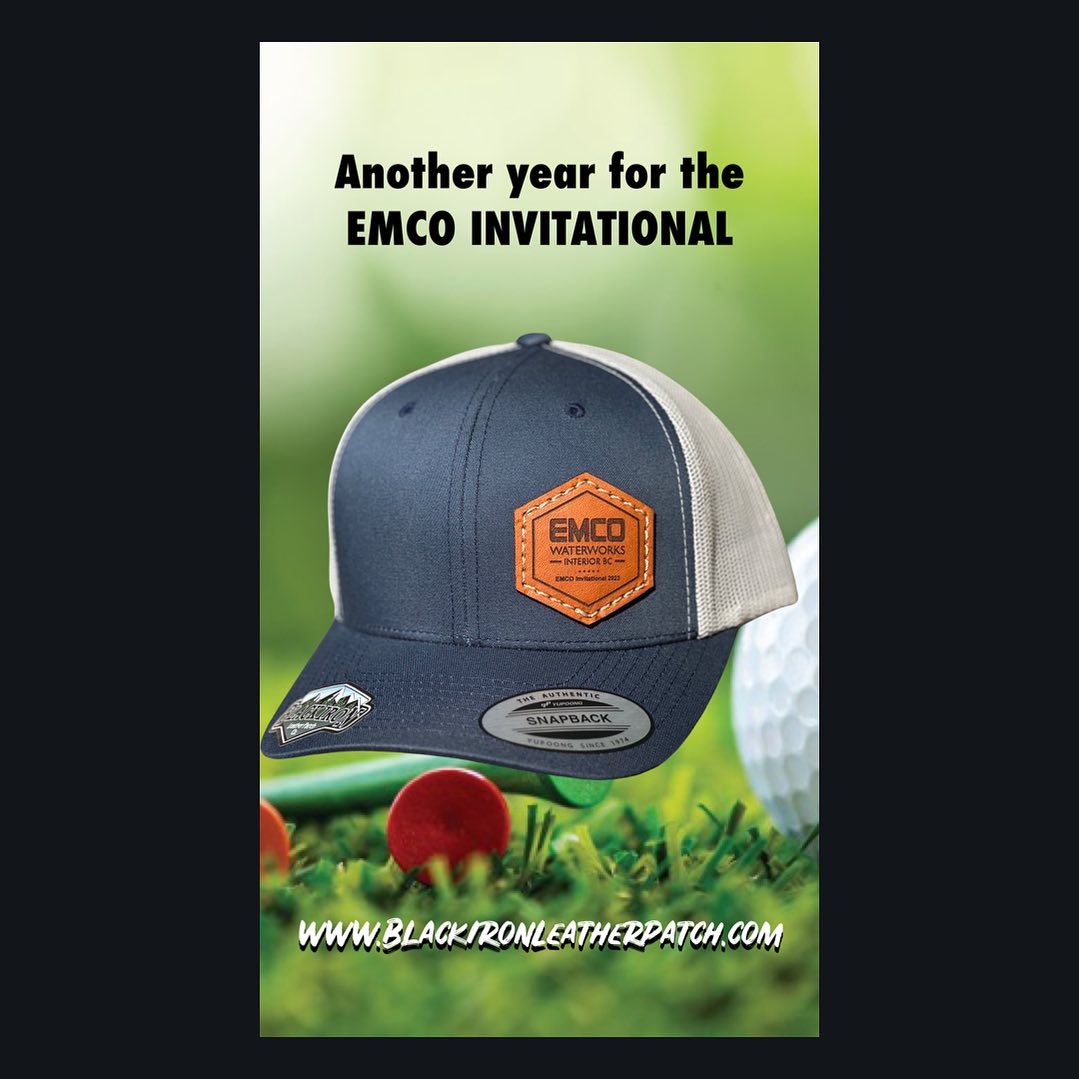Another year supplying hats n patches to Jeff and the crew for the 2023 EMCO Invitational www.BlackIronLeatherPatch.com