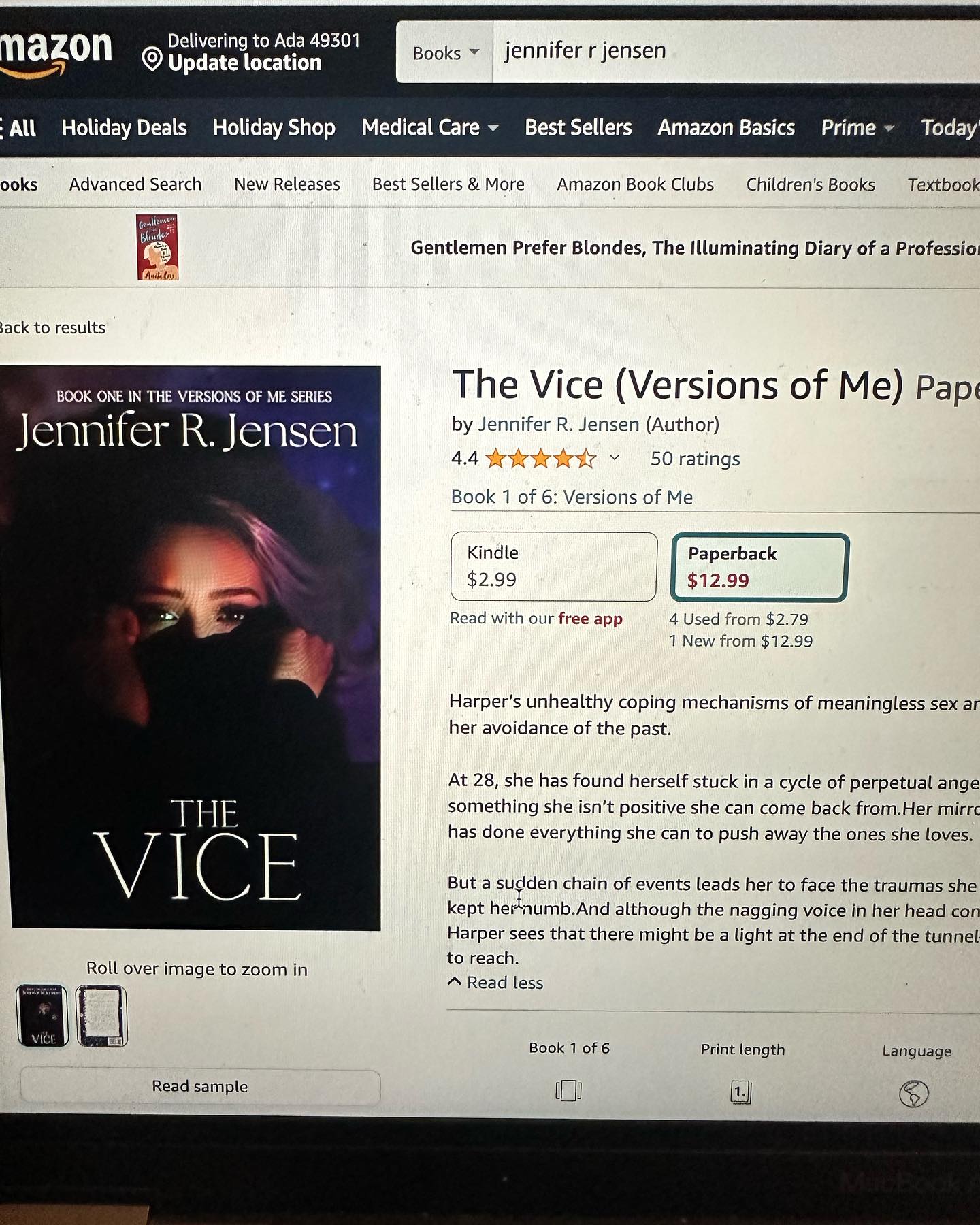 Just happened to see that “The Vice” hit 50 reviews! That’s so exciting 💙 So glad that people are still reading my books and enjoying them 💙