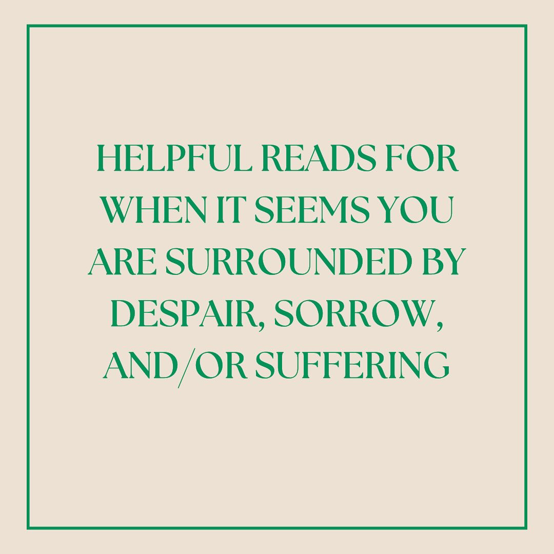Some helpful resources for when you may experience days or seasons leaning towards sorrow. Whether it be grief, seasonal changes, loneliness, fear, etc. these books can help point to Truth and applying the freedom we have in Christ to really difficult seasons of life.
#christiantherapy #therapistsofutah #bibliotherapy #hope #christian #bookstagram #mentalhealth