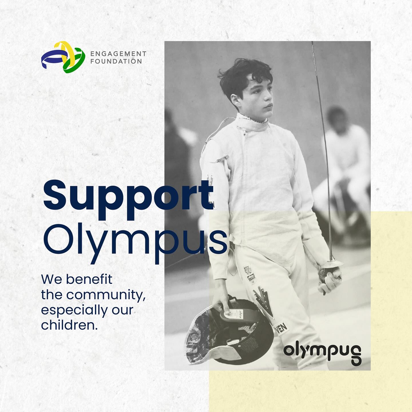 We have a special focus on our resilient children who aspire to be athletes. 🌟🏆
We champion education and empowerment to turn dreams into reality by providing diverse opportunities and fostering their development.📚
We strive for peace through sports and collaboration, instilling social and life skills. 🤝⚽
Take the first step by donating today and leave a lasting impact on the lives of our kids!
#EngagementFound #EngagementFoundation #Olympus #OlympusProgram.