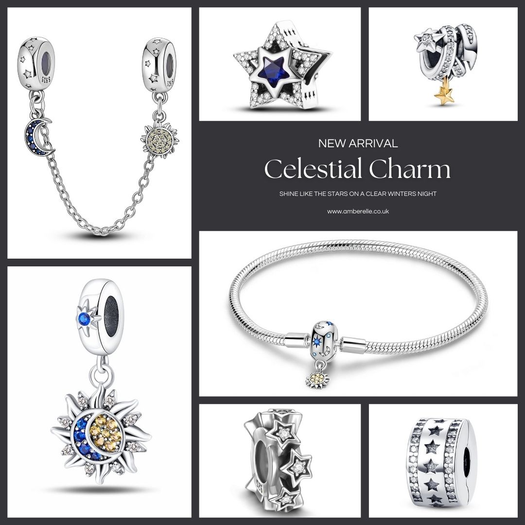 ✨ Reach for the stars with our NEW Celestial Collection! ✨
🌌 5 stunning charm bracelets
💎 20+ enchanting charms
🎂 Including 12 sparkling birthstone charms
Discover a universe of style and create a look that's uniquely yours. 🌟
Shop the Celestial Collection now! 💖
#Amberelle #AmberelleJewellery #CelestialJewellery #CharmBracelets #BirthstoneCharms #UniqueCharms #JewelleryLovers #CelestialStyle #NewCollection #CustomJewellery #StarryElegance