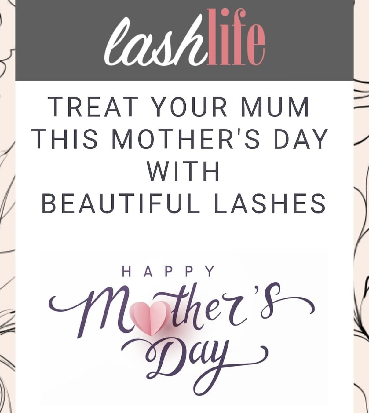 Looking for the perfect gift this Motherโs Day?
Why not treat your mum to a lash treatment. Use our gift card service stating the treatment option you would like and we will take payment and send a digital gift card. https://www.lashlife.online/gift-card