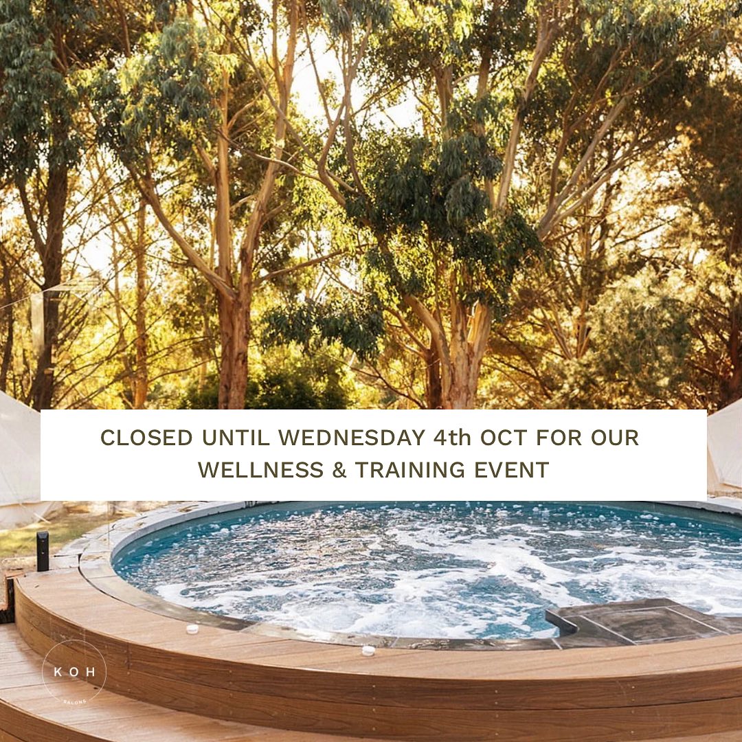 It’s that time of year again we close our doors and extend our weekend to take time out for our team.
We will be heading into the countryside to the beautiful Macedon Ranges for some self care, self development, and team building and if you know our bunch well, lots of fun and laughter along the way.
Inspired by lockdowns, twice a year we rest & reset so we can offer you the very best version of ourselves.
Tune in on Monday to follow along!
Bookings can still be made online over the weekend through our website.
🔗 Link in bio