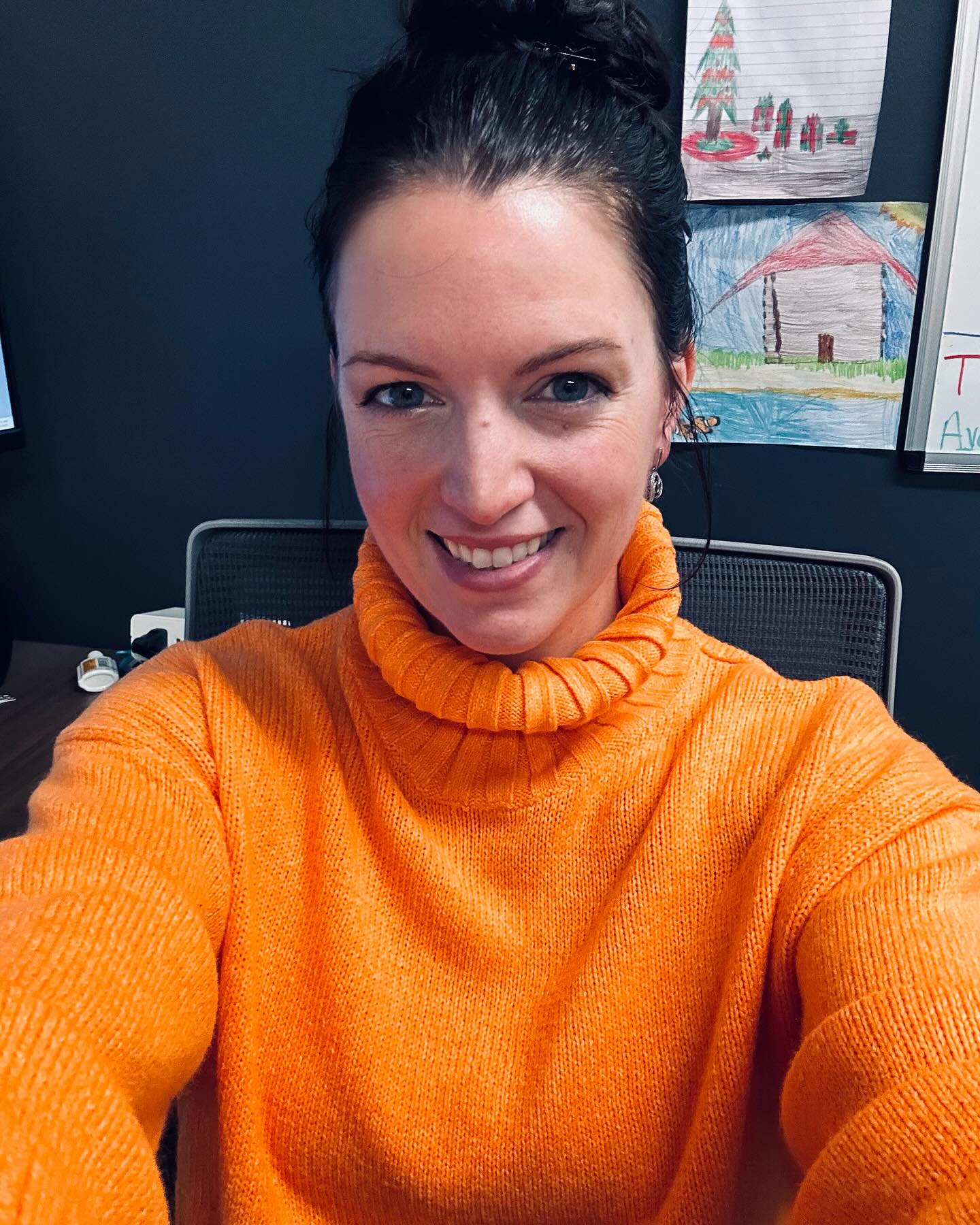 Wear it.
That’s my message today.
I was never one who cared for fashion. Make up. Hair dos. Accessories. But as I’ve gotten older, it became an interest of mine.
Trying new styles…finding MY style.
I saw this bright cropped sweater a couple weeks ago. I HAD to have it. So I bought it. And then everyday when I picked out my clothes, I wondered if it was too much and left it on the hanger.
So on a rainy Friday morning I decided to wear it.
I’ve gotten so many compliments on it only an hour in at the office.
This is not to say wear it so people compliment you. Wear it because IT DOESN’T MATTER WHAT PEOPLE SAY.
Do YOU like it? Do YOU feel comfortable in it?
If yes, WEAR IT.