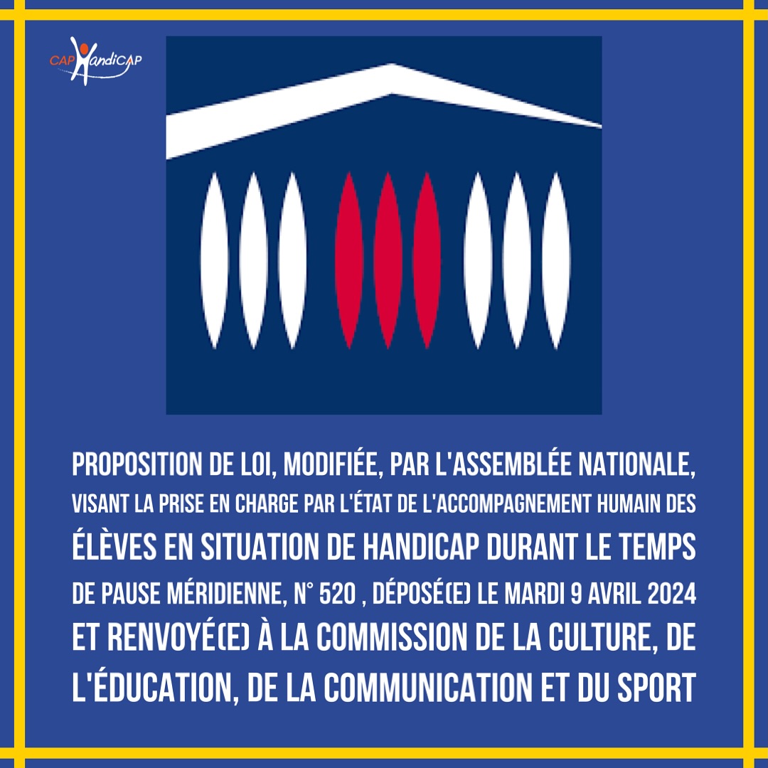 Cette proposition de loi, adoptée par le Sénat en 1ère lecture puis par l’Assemblée en 1ère lecture, complète le Code de l’éducation en indiquant que « les accompagnants des élèves en situation de handicap sont rémunérés par l’État durant le temps scolaire et le temps de pause méridienne », que ça devrait commencer dès septembre 2024 et que le Gouvernement devra en faire le bilan 18 mois après (nombre d’enfants concernés, nombre d’enfants restant sans solution, nombre de notifications scolaire + périscolaire des MDPH).
#autisme #handicap #école #scolarité #gouv