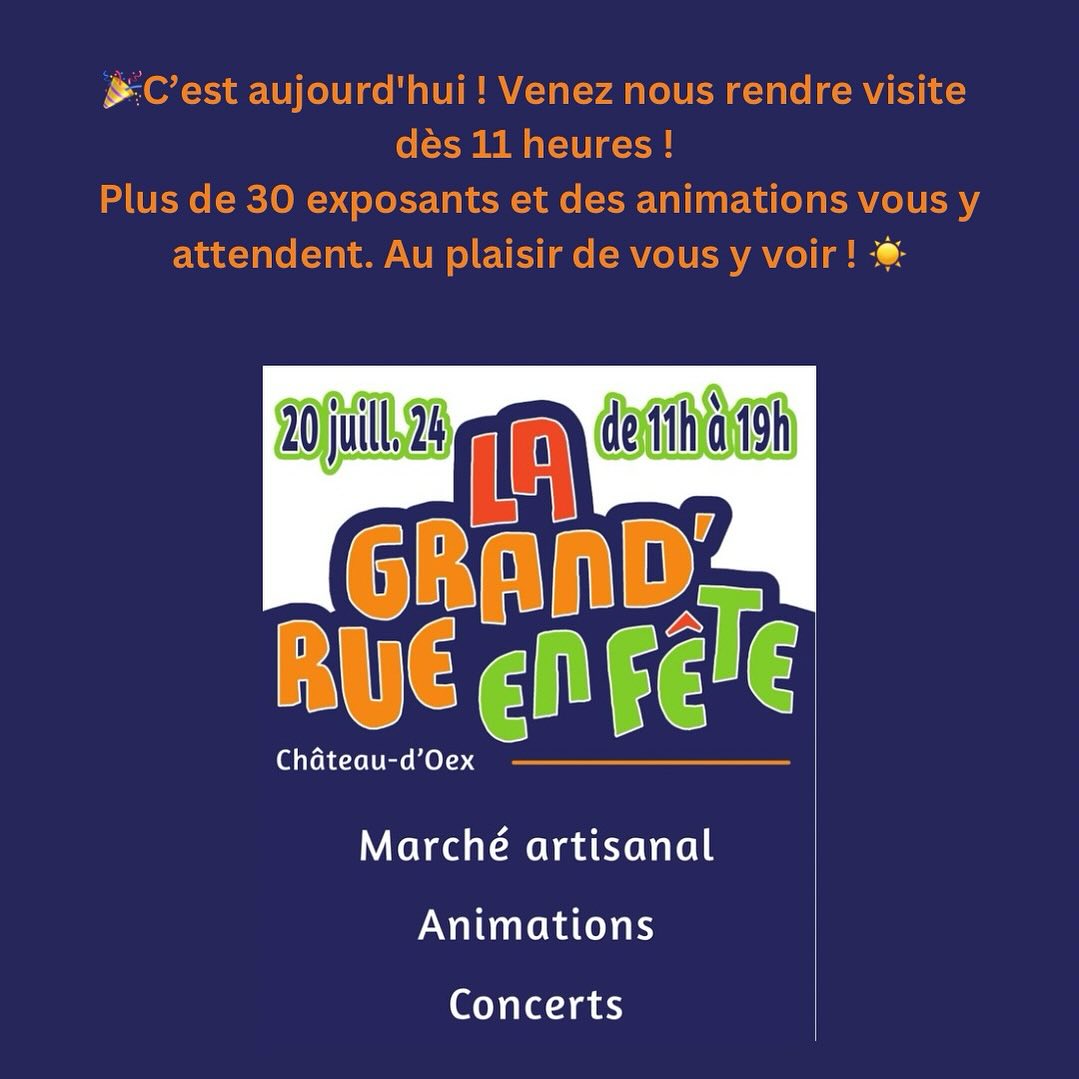 🎉C'est aujourd'hui !!! De 11h à 19h. On se réjouit de vous y voir ! ☀️